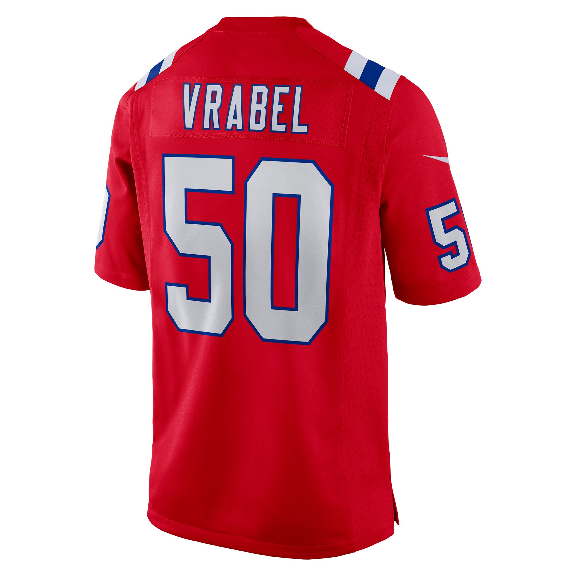 Mike Vrabel New England Patriots Nike Retired Player Alternate Game Jersey - Red - vstockx