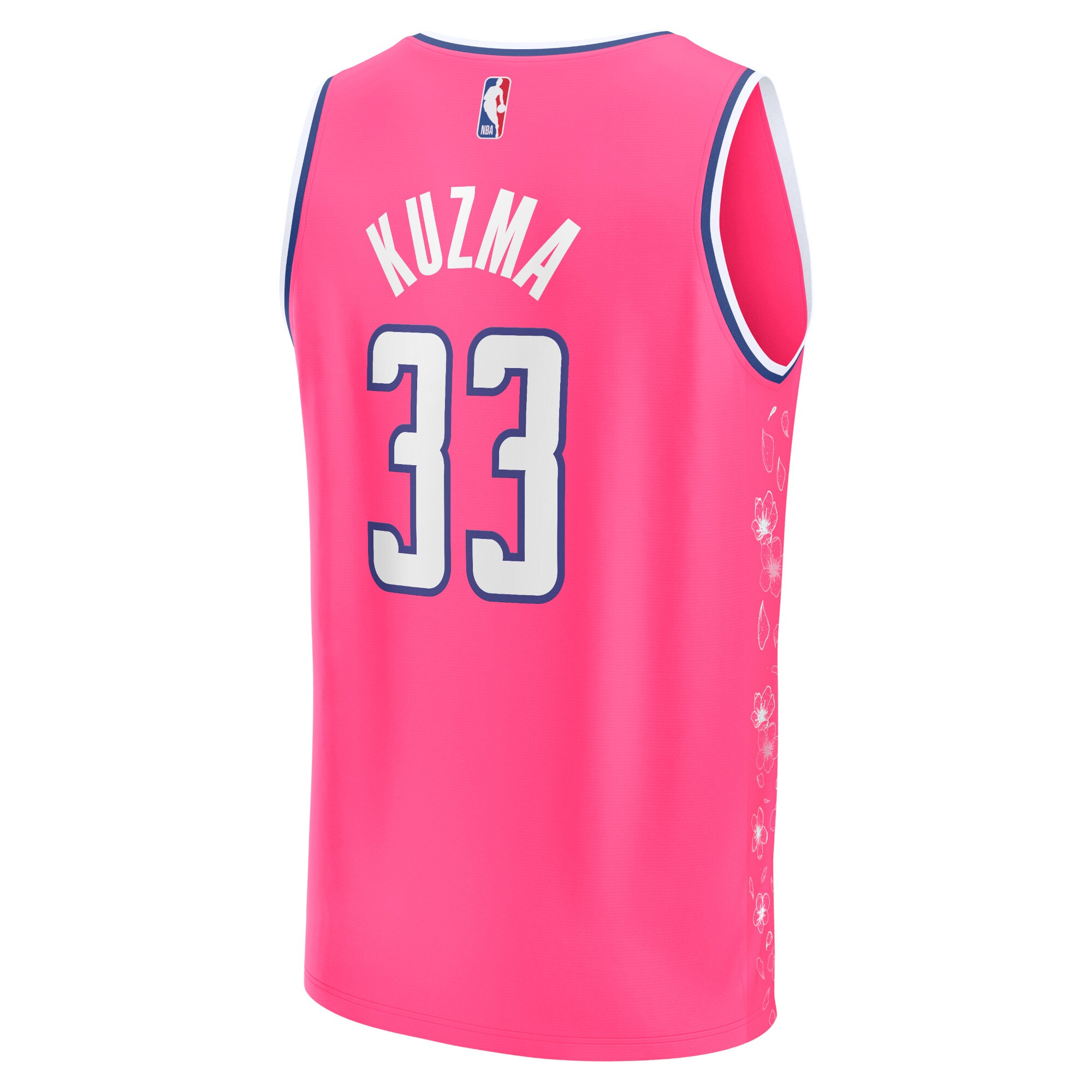 Kyle Kuzma Washington Wizards Fanatics Branded 2022/23 Fastbreak Jersey - City Edition - Pink - vstockx