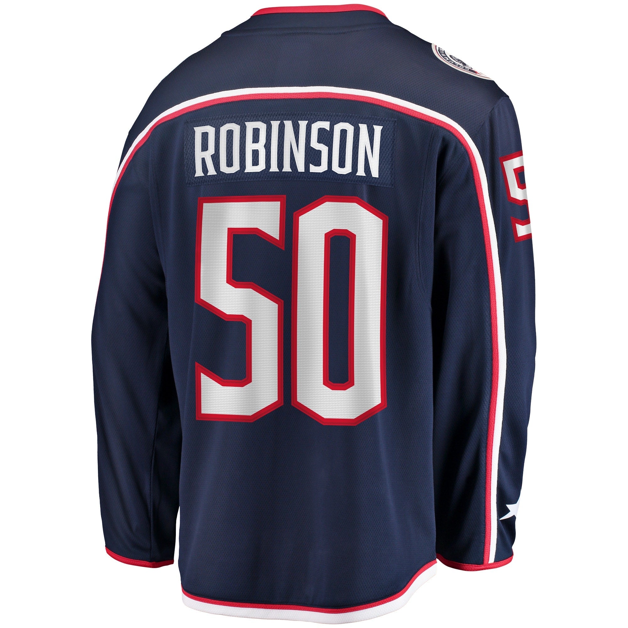 Men's Fanatics Branded Eric Robinson Navy Columbus Blue Jackets Home Breakaway Player Jersey - vstockx