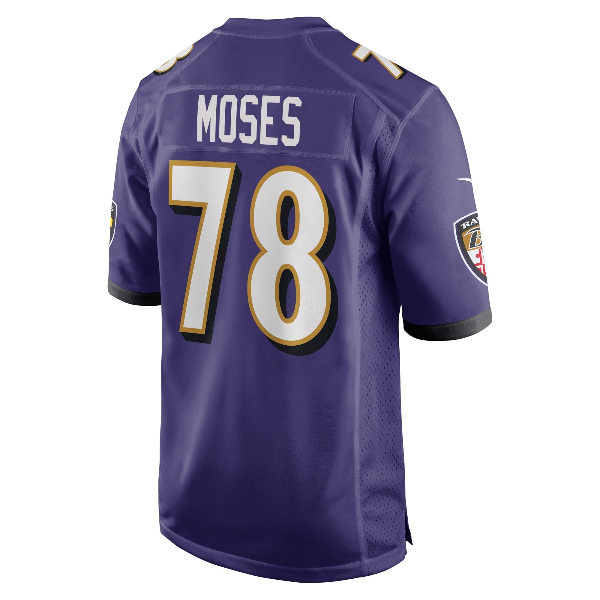 Men's Nike Morgan Moses Purple Baltimore Ravens Game Player Jersey - vstockx