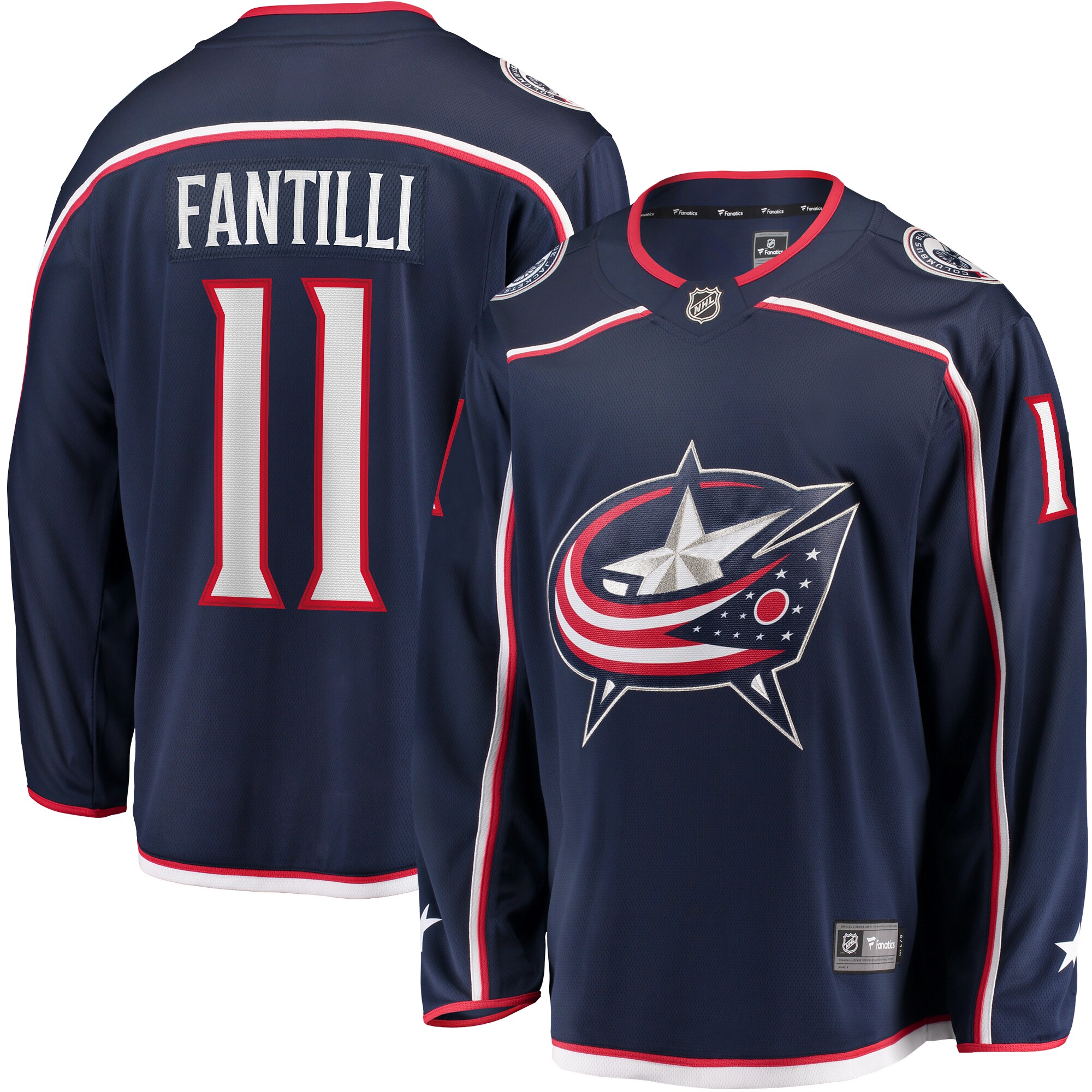 Adam Fantilli Columbus Blue Jackets Fanatics Branded Home Breakaway Player Jersey - Navy - vstockx