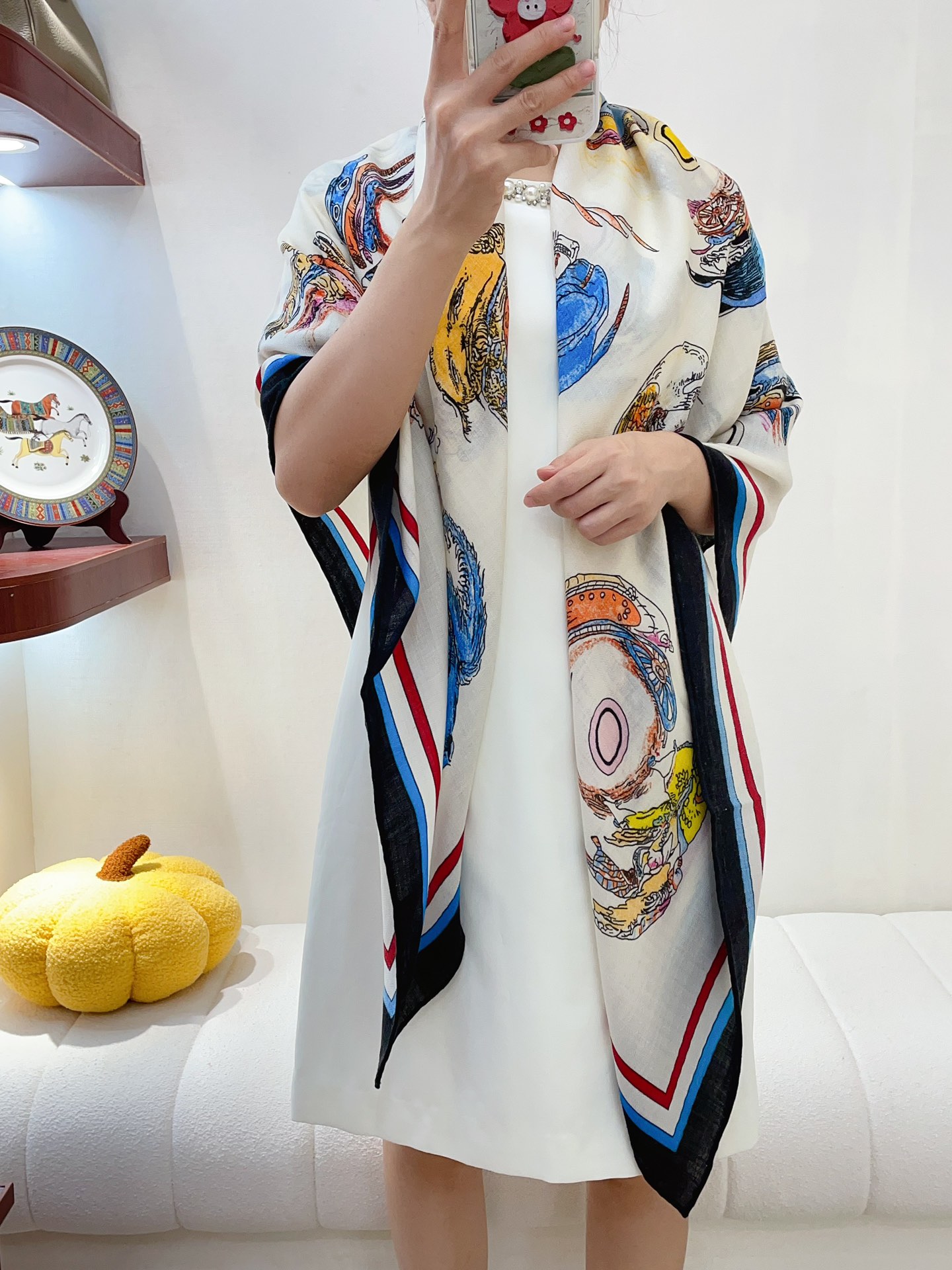 Streetwear Scarf Hermes 328806 size:140cm*140cm - vstockx