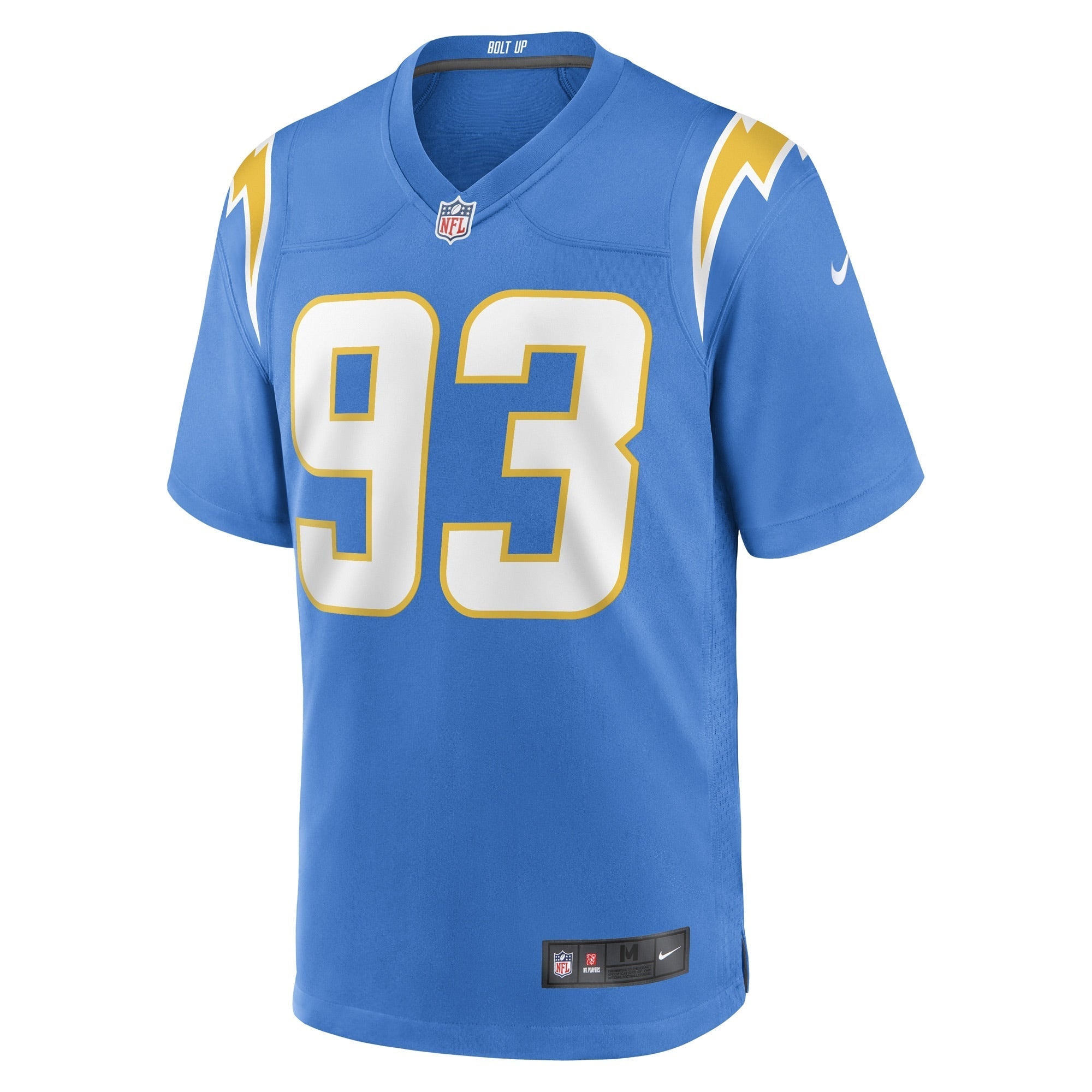 Men's Nike Otito Ogbonnia Powder Blue Los Angeles Chargers Game Player Jersey - vstockx
