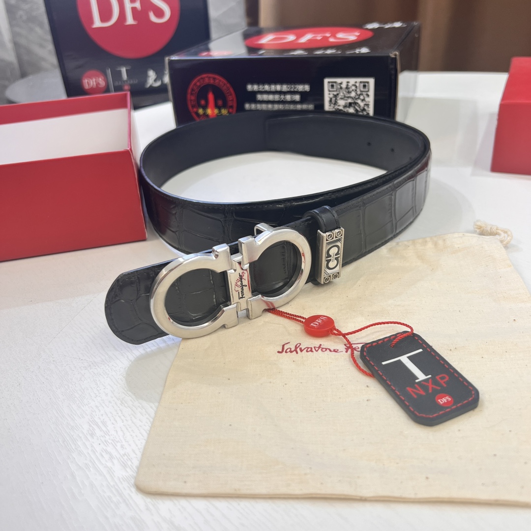 Streetwear Belt Ferragamo 320306 size:3.5cm - vstockx