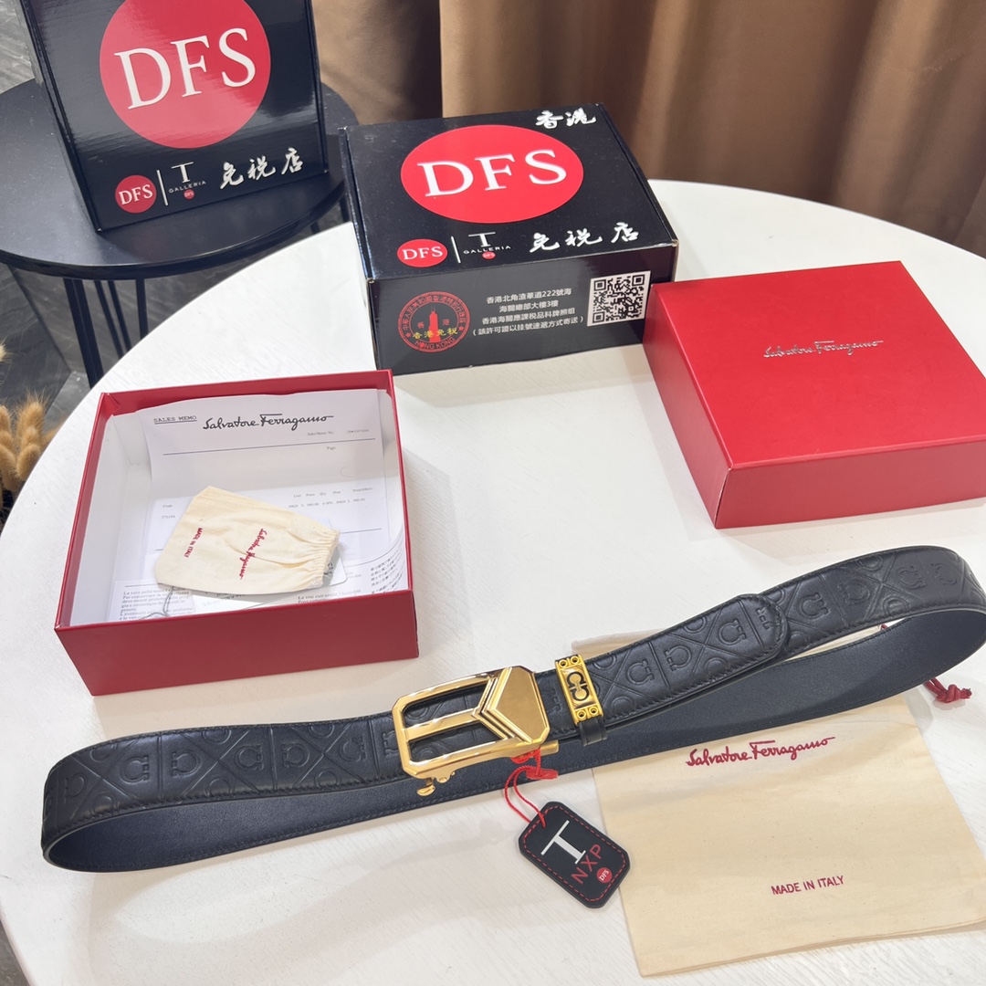 Streetwear Belt Ferragamo 320147 size:3.5cm - vstockx