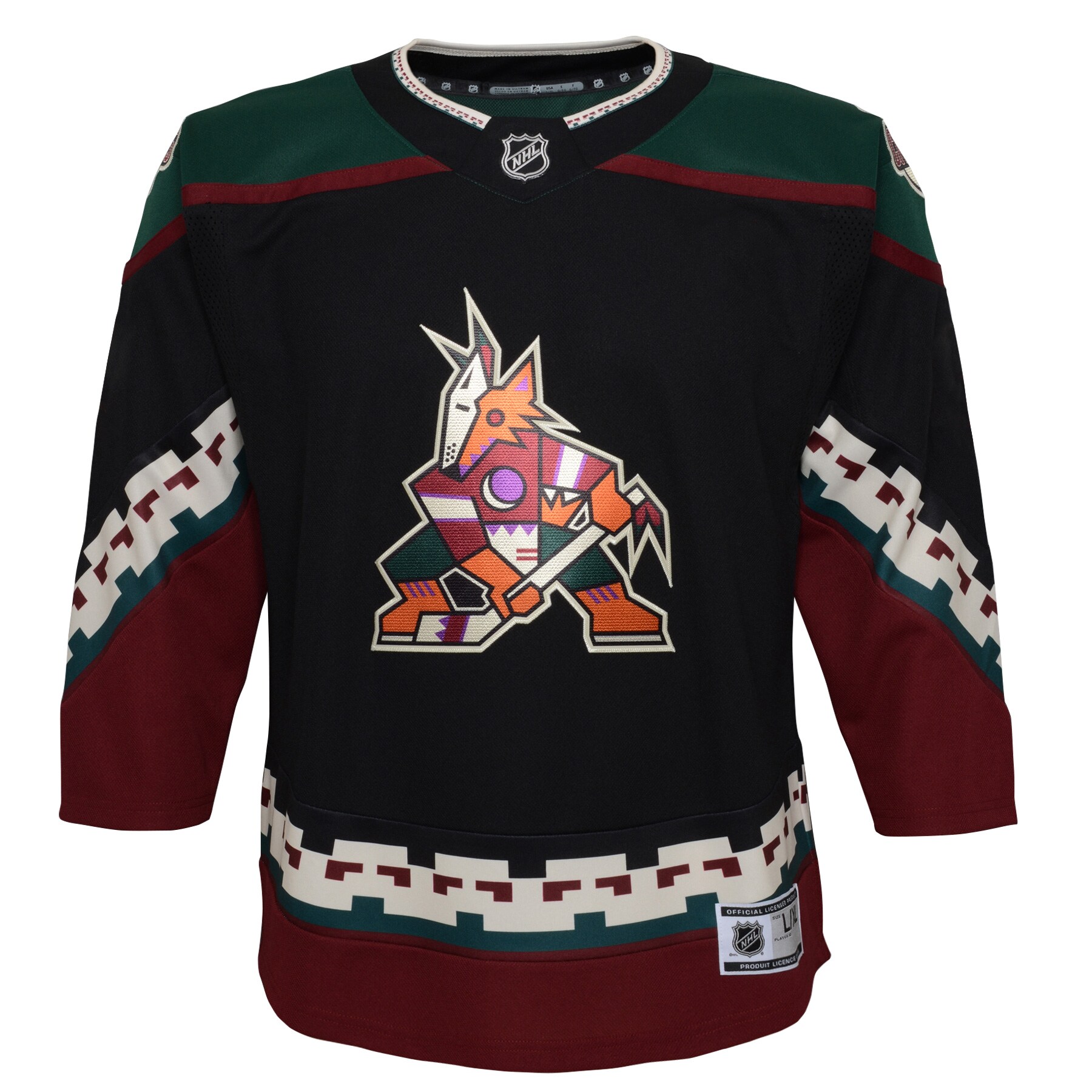 Arizona Coyotes Youth 2021/22 Home Premier Jersey - Black - vstockx