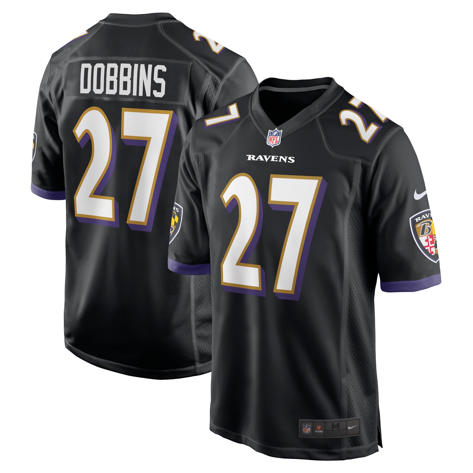 J.K. Dobbins Baltimore Ravens Nike Game Jersey - Black - vstockx