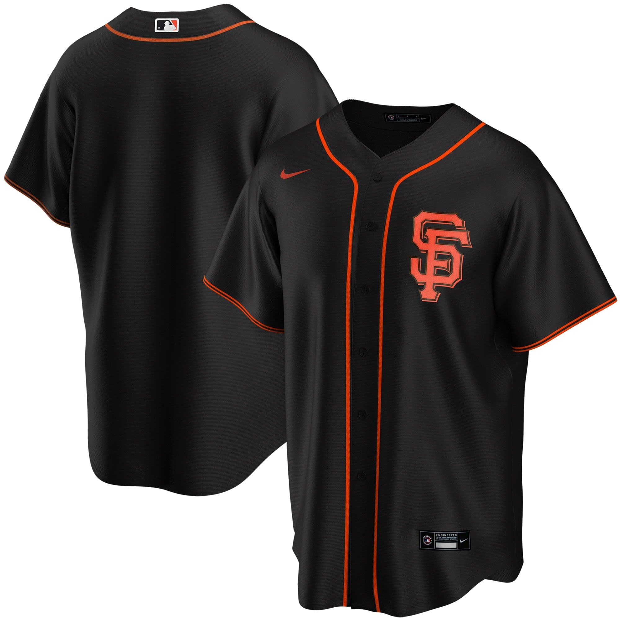 Youth Nike Black San Francisco Giants Alternate Replica Team Jersey - vstockx