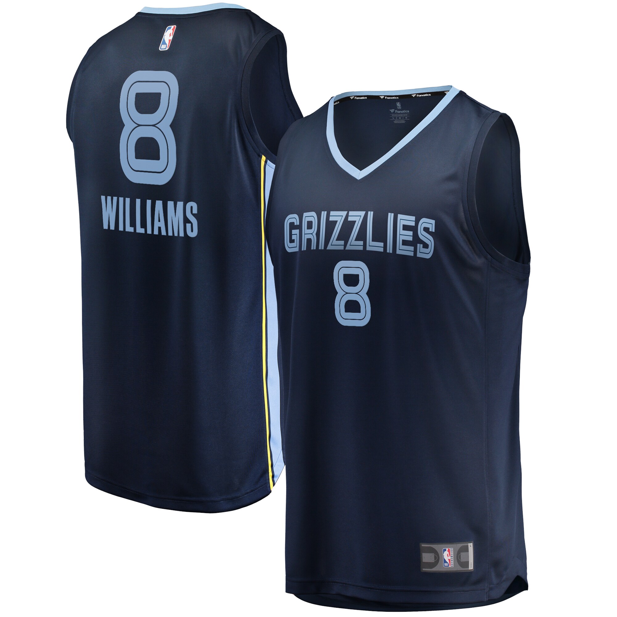 Memphis Grizzlies Fanatics Branded Ziaire Williams Fast Break Replica Jersey Navy - Icon Edition - vstockx