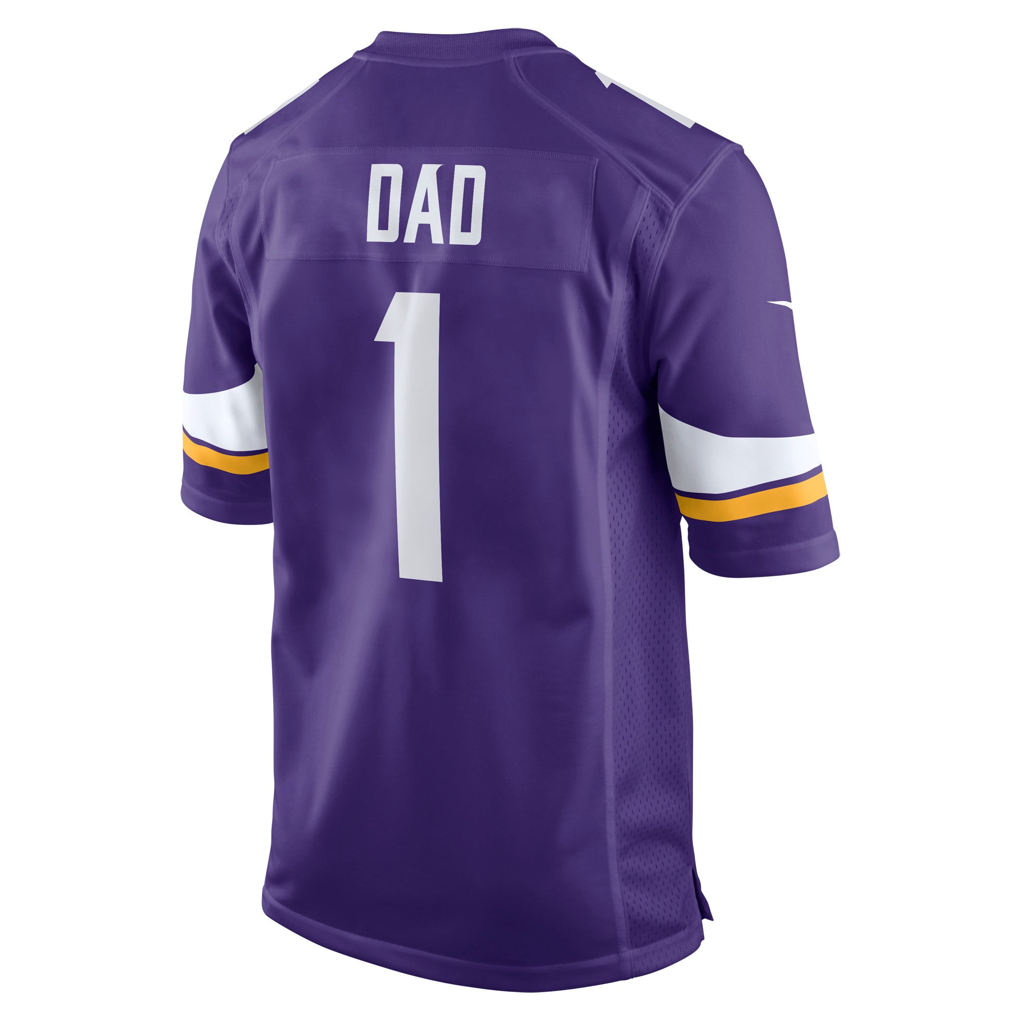 Men's Nike Number 1 Dad Purple Minnesota Vikings Game Jersey - vstockx