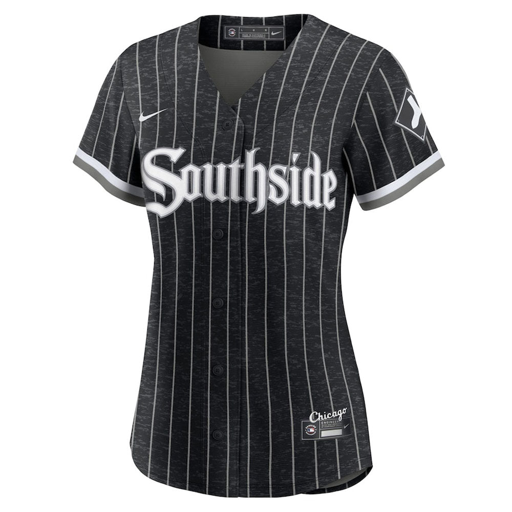 Women's Chicago White Sox Yoan Moncada City Connect Replica Jersey - Black - vstockx
