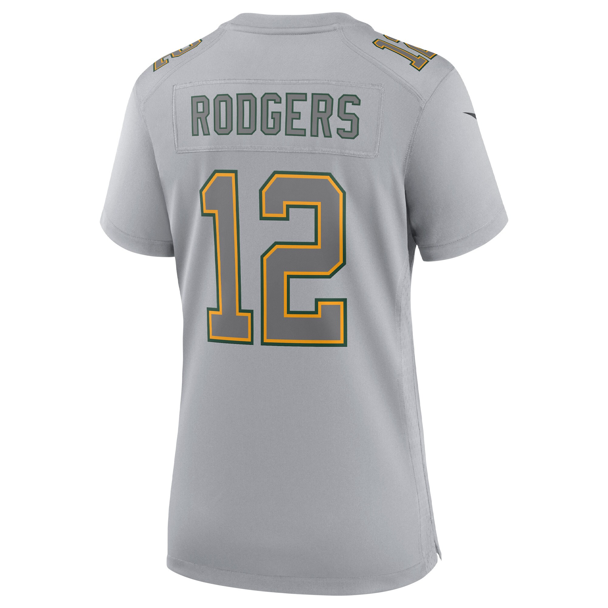 Aaron Rodgers Green Bay Packers Nike Women's Atmosphere Fashion Game Jersey - Gray - vstockx