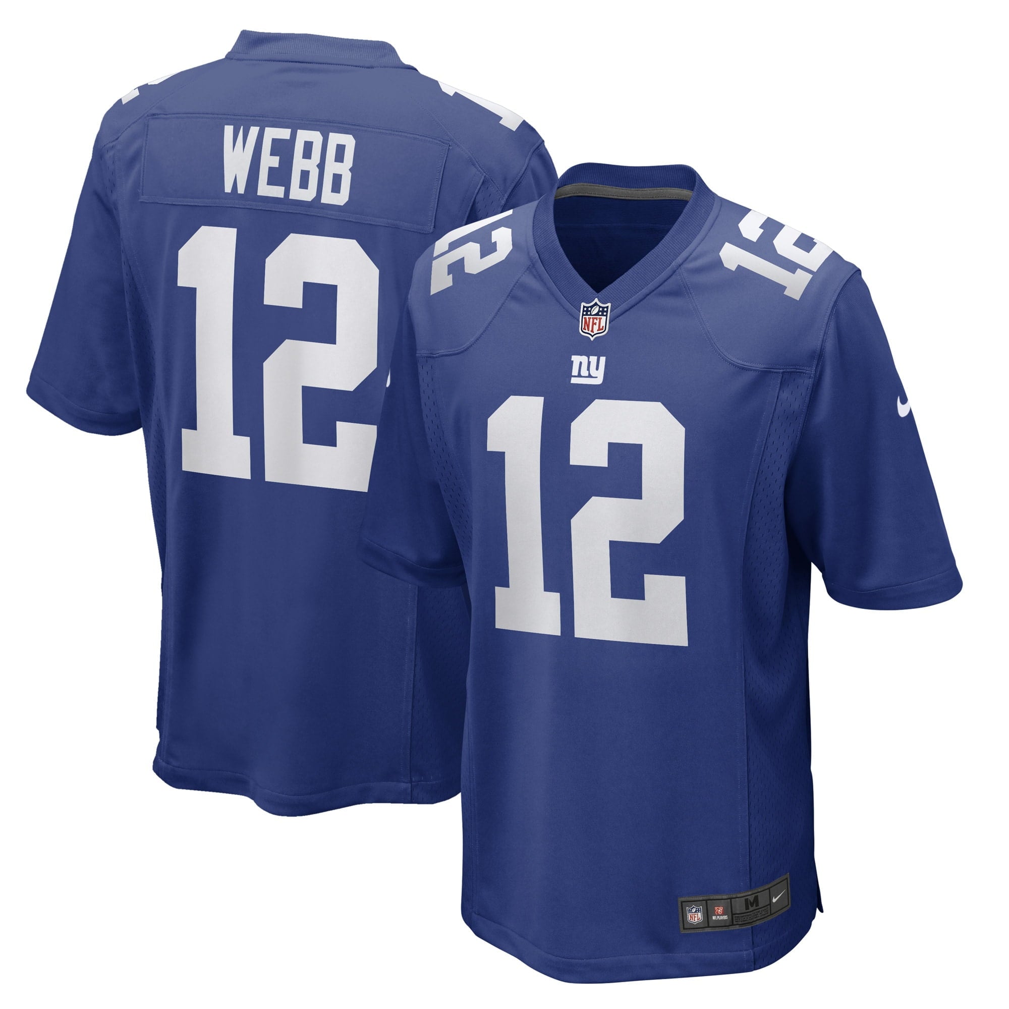 Men's Nike Davis Webb Royal New York Giants Game Player Jersey - vstockx
