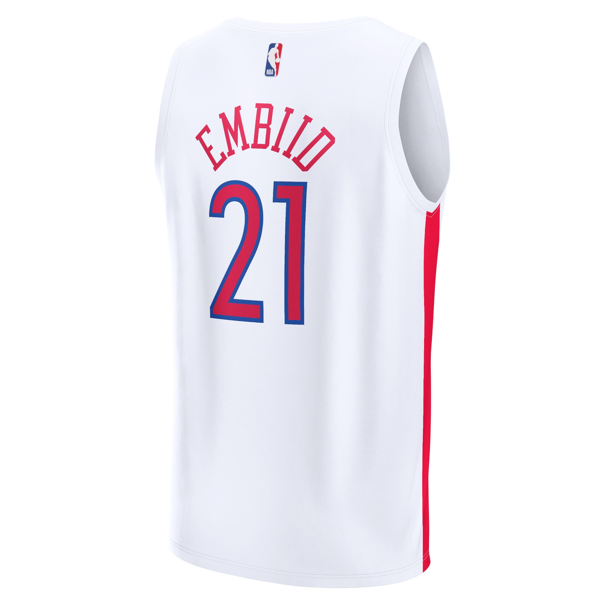 Joel Embiid Philadelphia 76ers Fanatics Branded 2022/23 Fastbreak Jersey - City Edition - White - vstockx