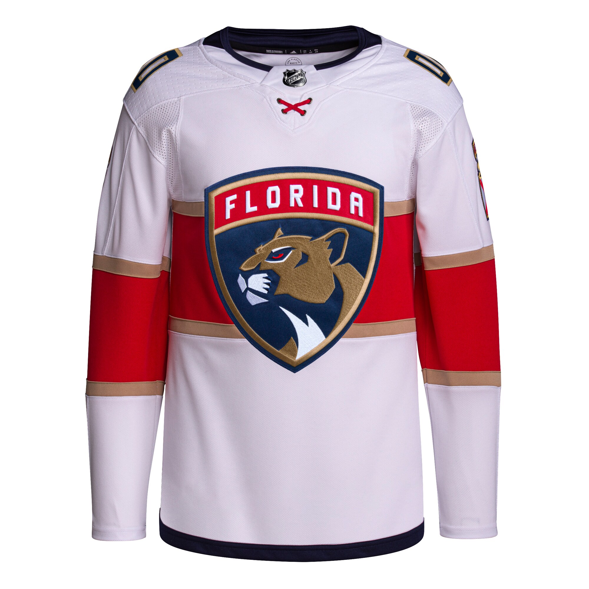 Florida Panthers adidas Away Custom Primegreen Authentic Pro Jersey White - vstockx