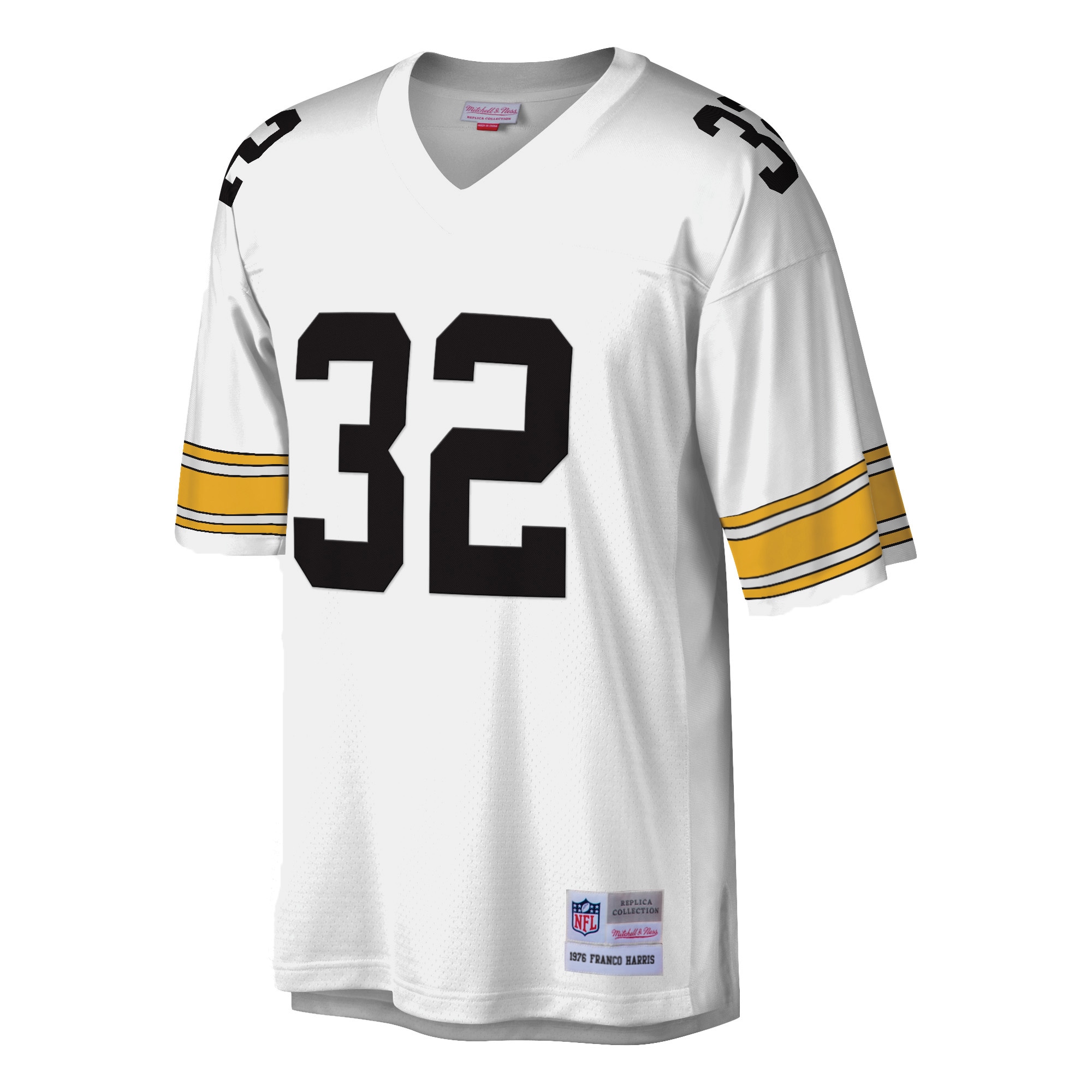 Franco Harris Pittsburgh Steelers Mitchell & Ness Legacy Replica Jersey - White - vstockx