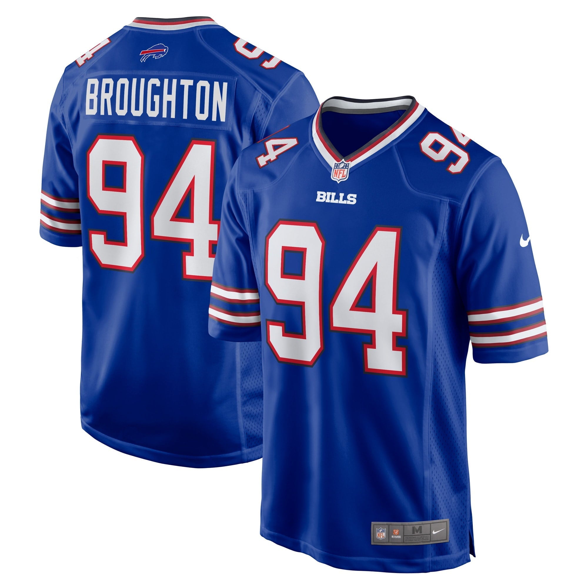 Men's Nike Cortez Broughton Royal Buffalo Bills Home Game Player Jersey - vstockx