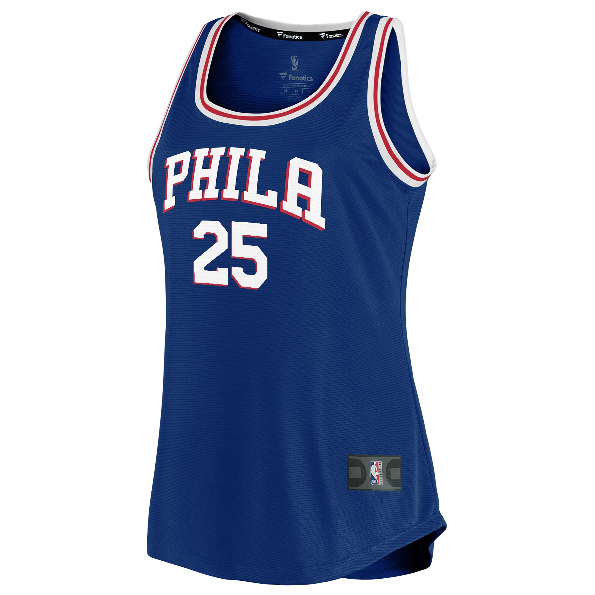 Ben Simmons Philadelphia 76ers Fanatics Branded Women's 2019/20 Fast Break Team Tank Jersey - Icon Edition - Royal - vstockx