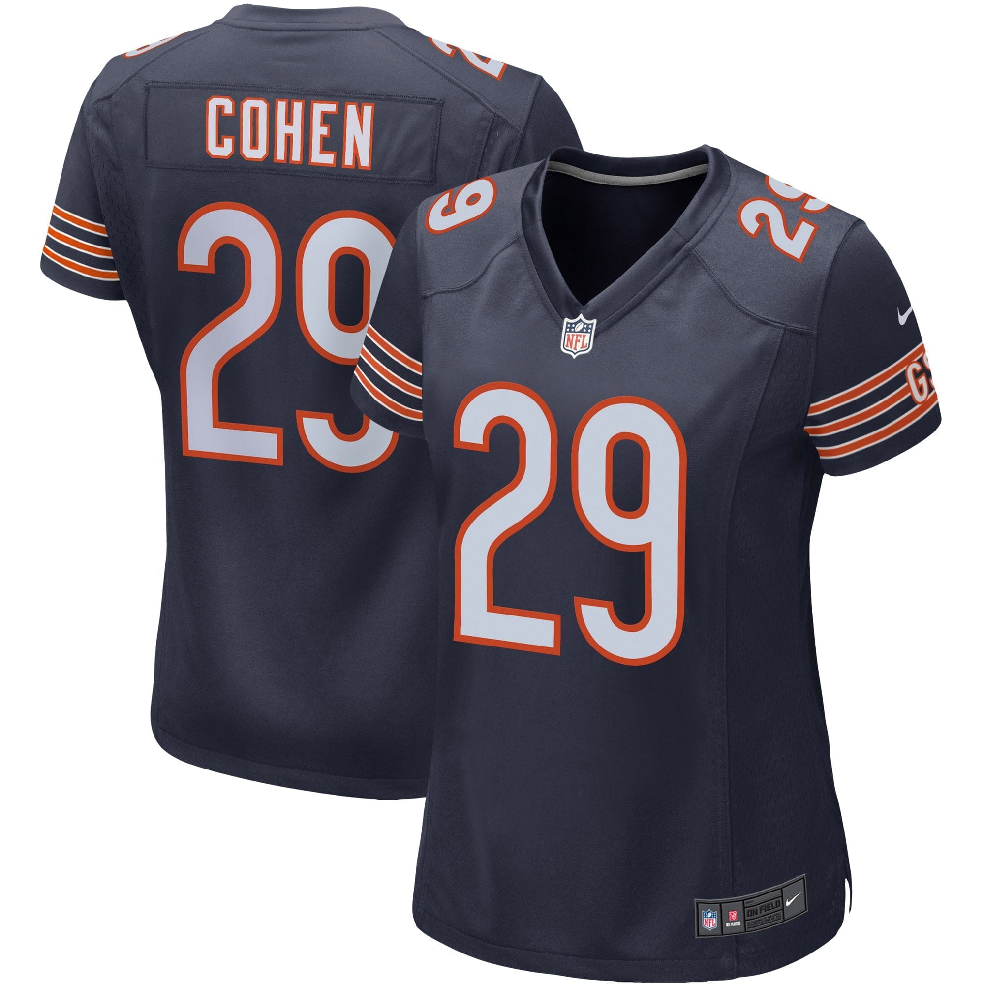 Women's Nike Tarik Cohen Navy Chicago Bears Game Player Jersey - vstockx
