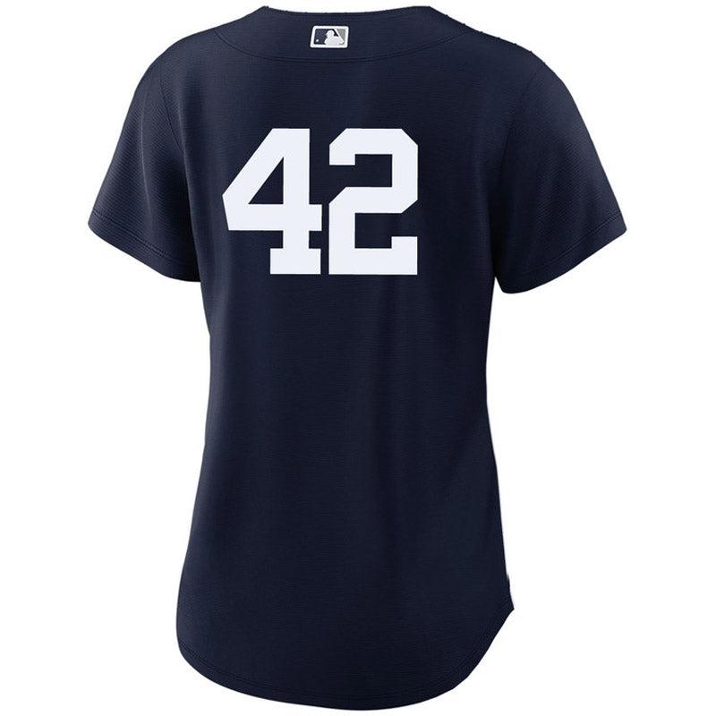 Women's New York Yankees Mariano Rivera Replica Alternate Jersey - Navy - vstockx