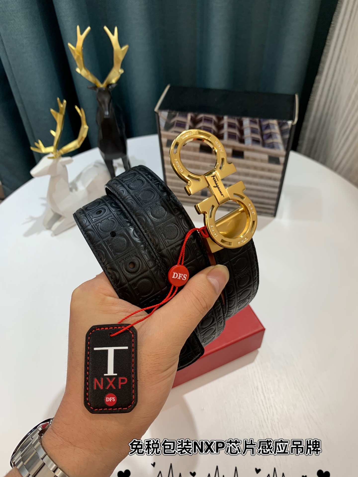 Streetwear Belt Ferragamo 319179 size:3.5cm - vstockx