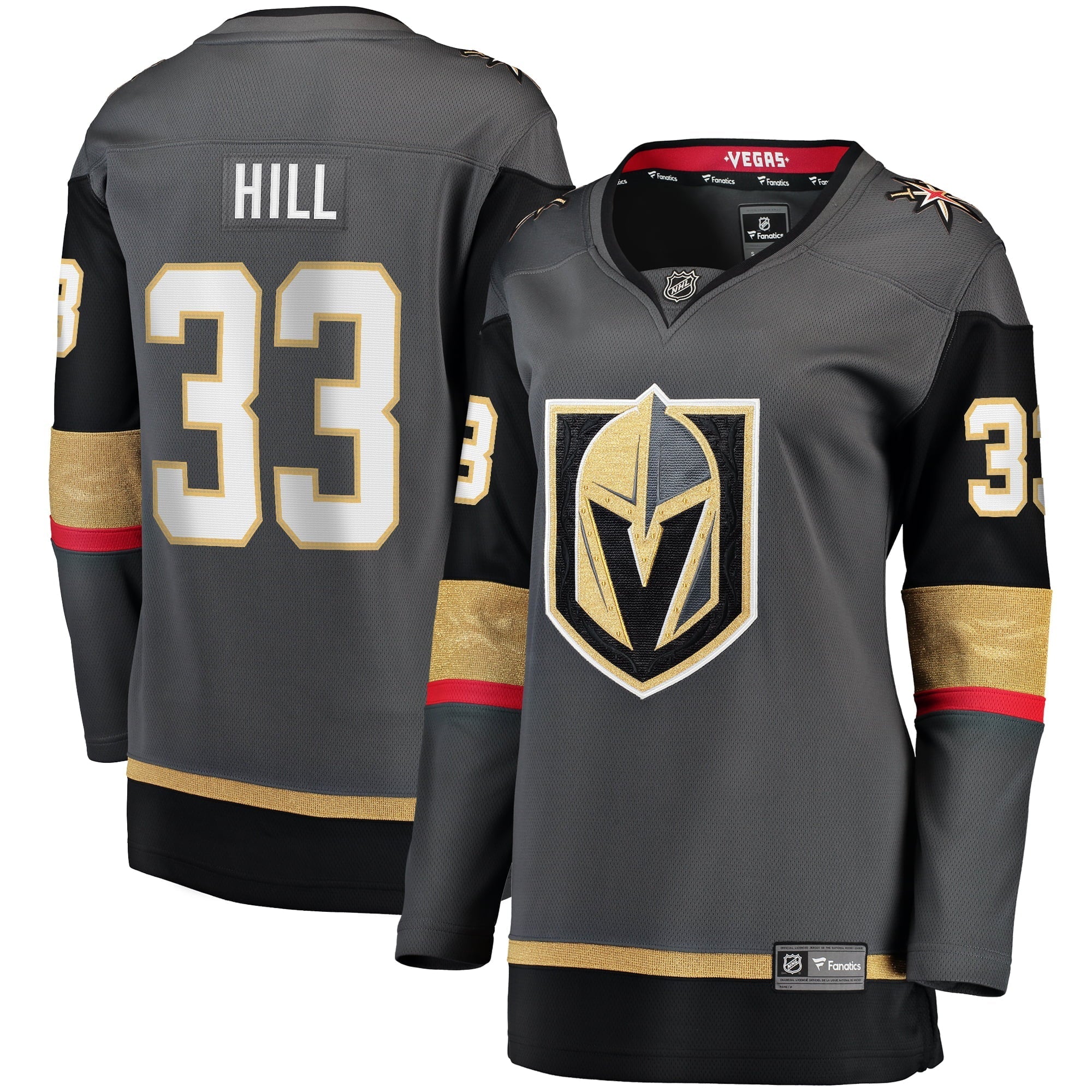 Women's Fanatics Branded Adin Hill Gray Vegas Golden Knights Alternate Breakaway Jersey - vstockx
