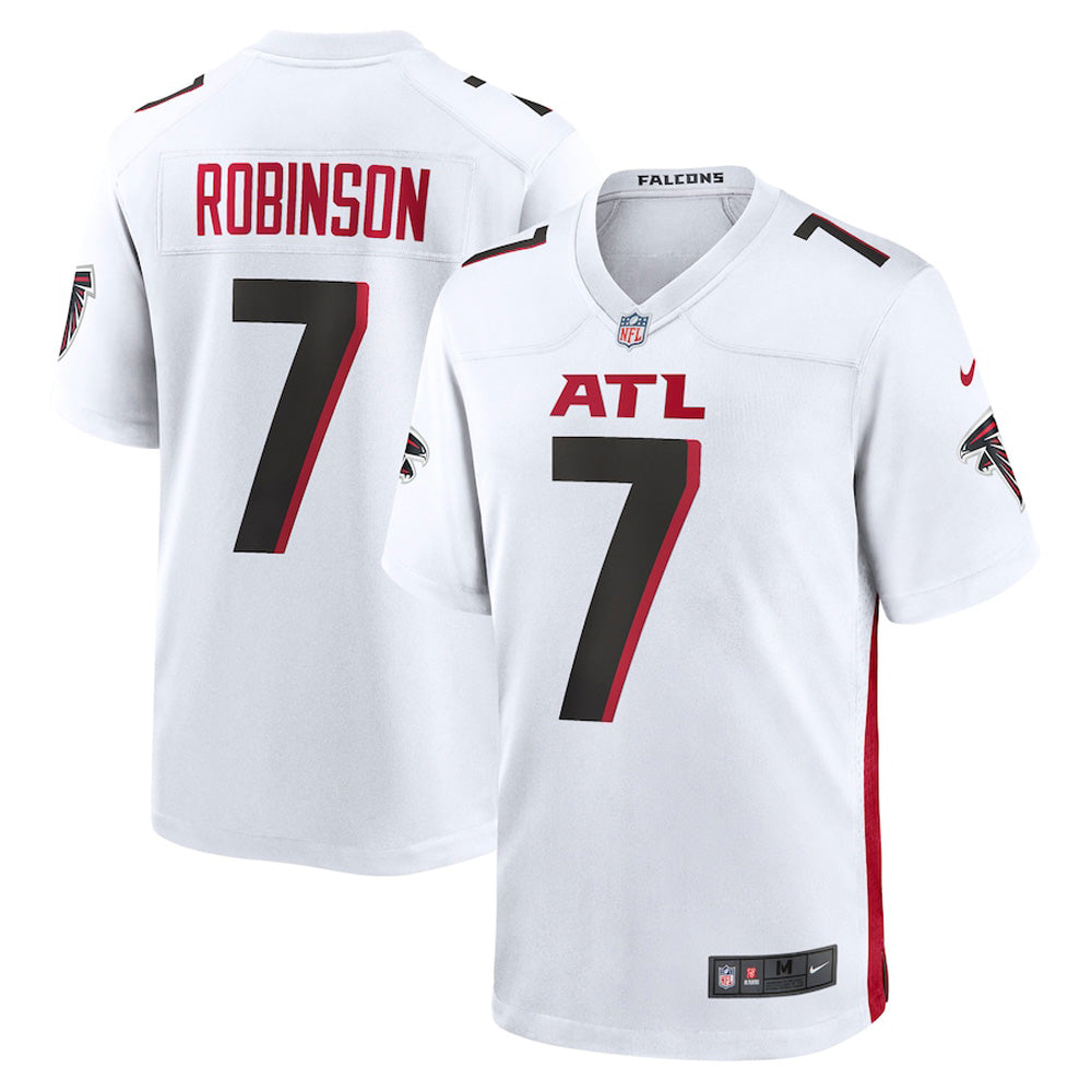 Youth Atlanta Falcons Bijan Robinson Game Jersey - White - vstockx