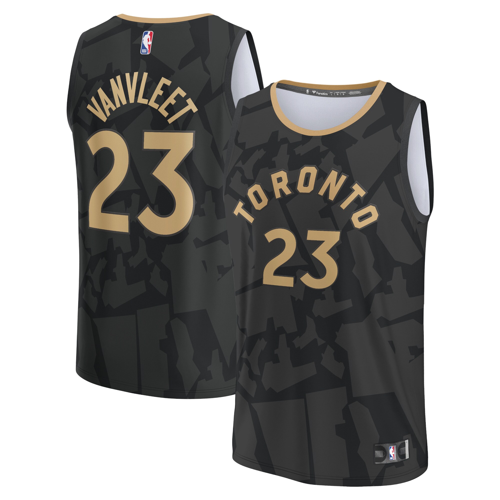 Fred VanVleet Toronto Raptors Fanatics Branded 2022/23 Fastbreak Jersey - City Edition - Black - vstockx