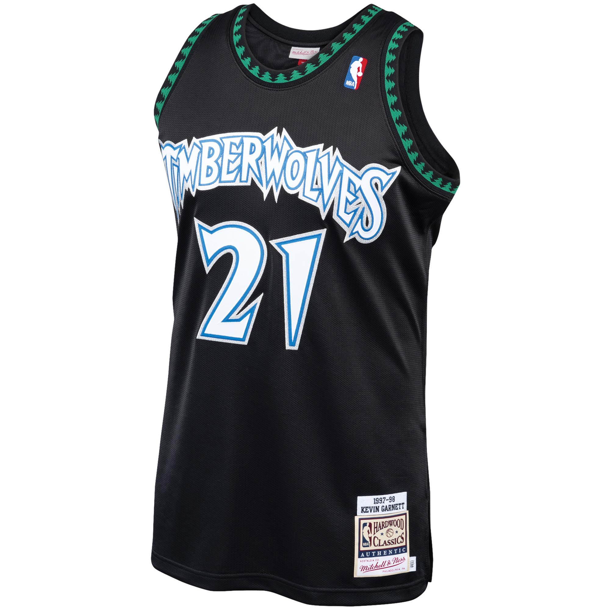 Kevin Garnett Minnesota Timberwolves Mitchell & Ness Hardwood Classics 1997-98 Authentic Jersey - Black - vstockx