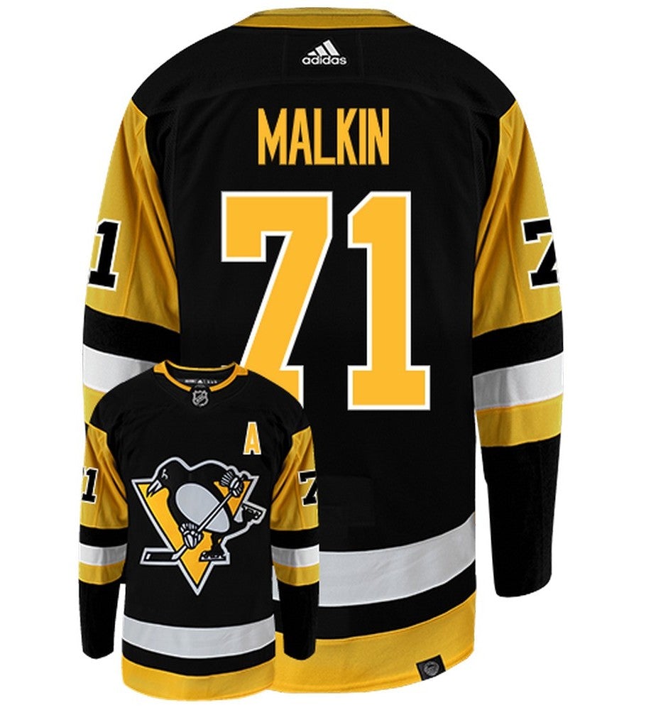Evgeni Malkin Pittsburgh Penguins Adidas Primegreen Authentic NHL Hockey Jersey - vstockx