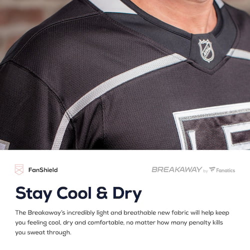 Men's Fanatics Branded White Los Angeles Kings Breakaway Away Jersey - vstockx