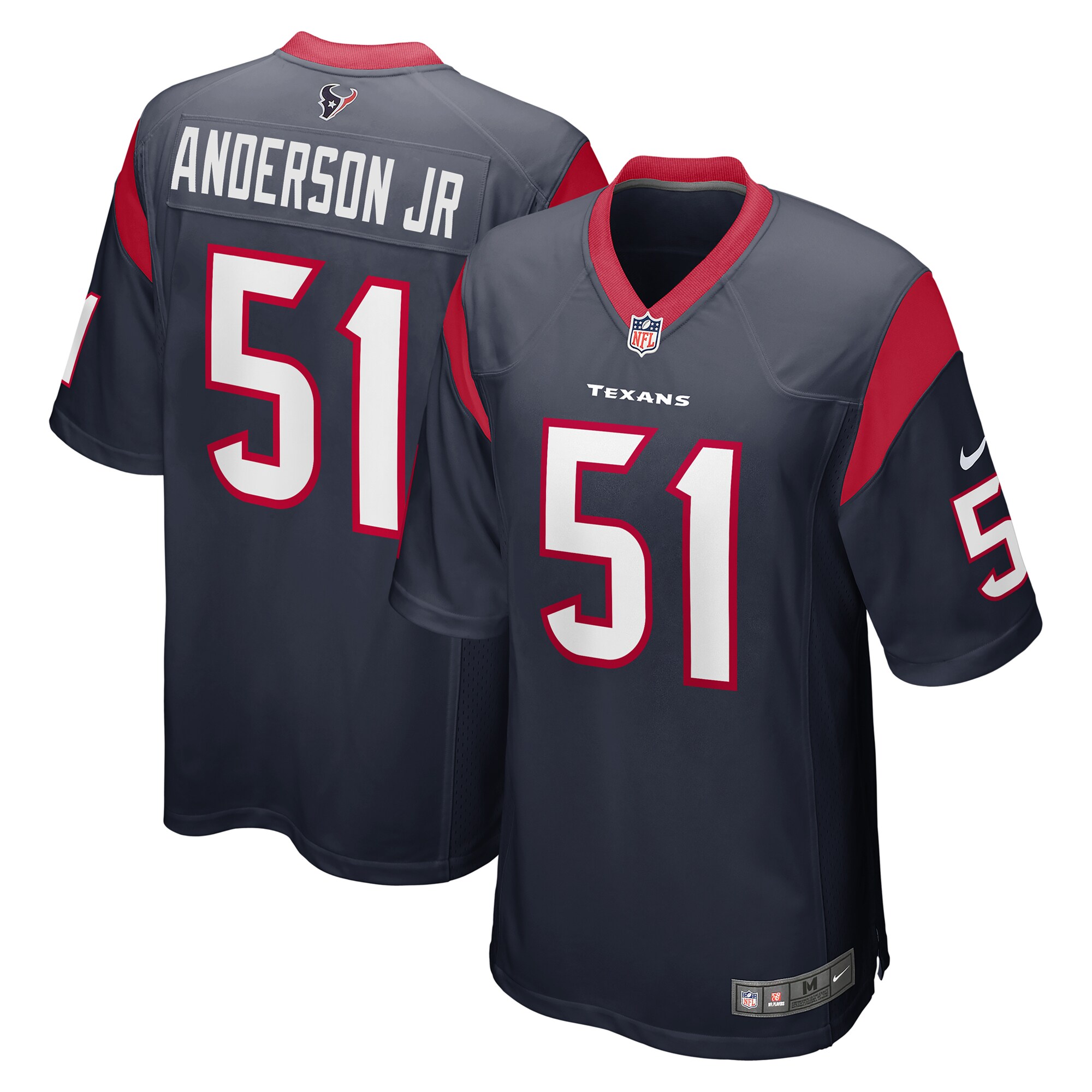 Will Anderson Jr. Houston Texans Nike 2023 NFL Draft First Round Pick Game Jersey - Navy - vstockx