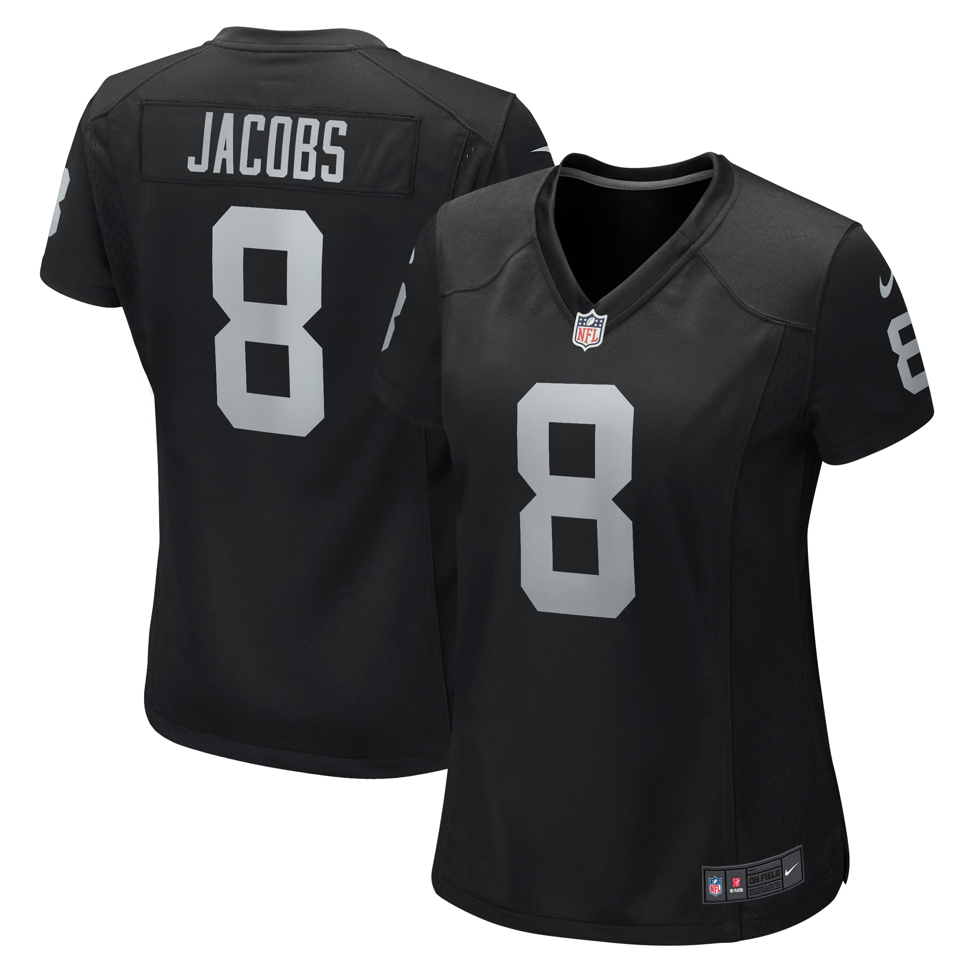 Josh Jacobs Las Vegas Raiders Nike Women's Game Player Jersey - Black - vstockx