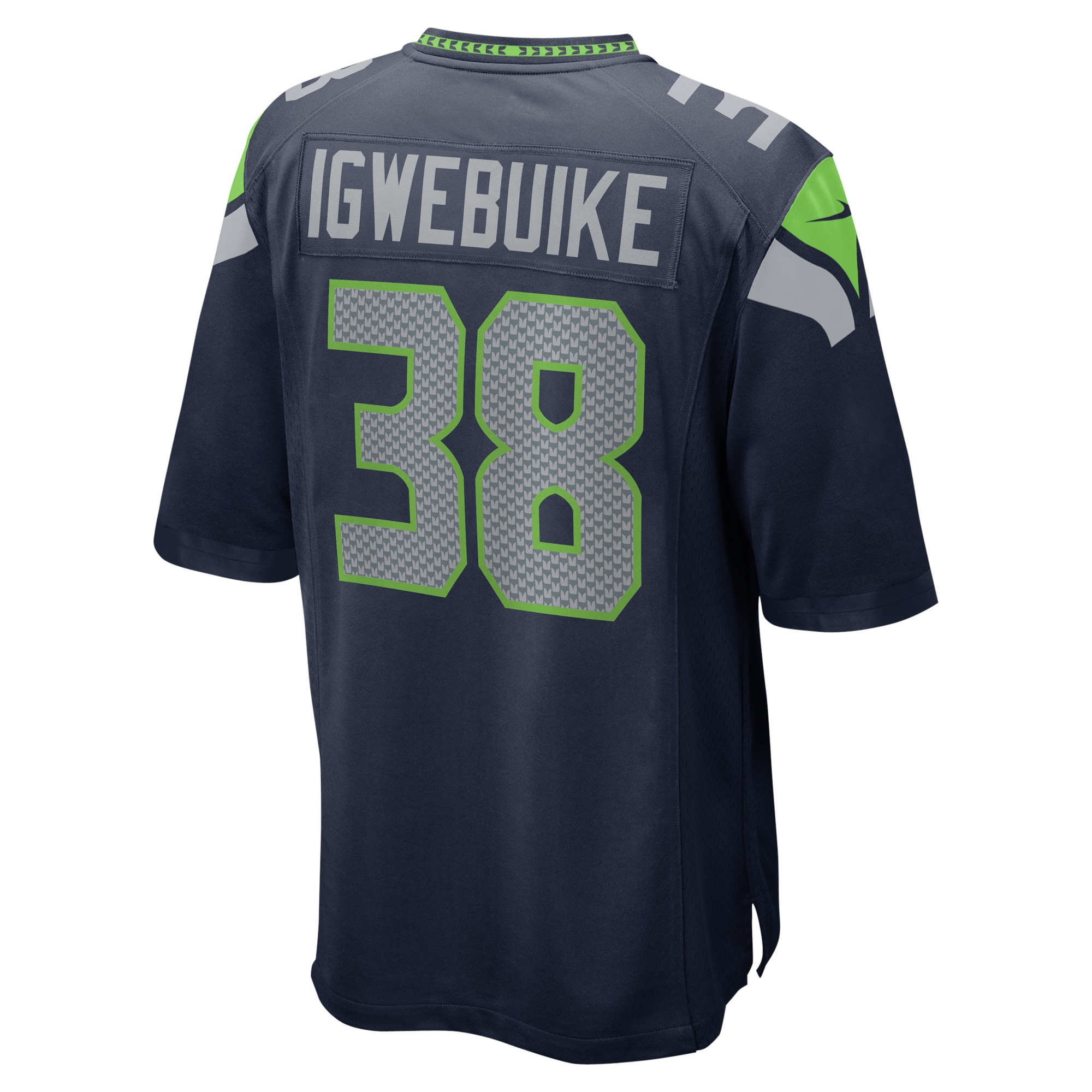Godwin Igwebuike Seattle Seahawks Nike Home Game Player Jersey - College Navy - vstockx