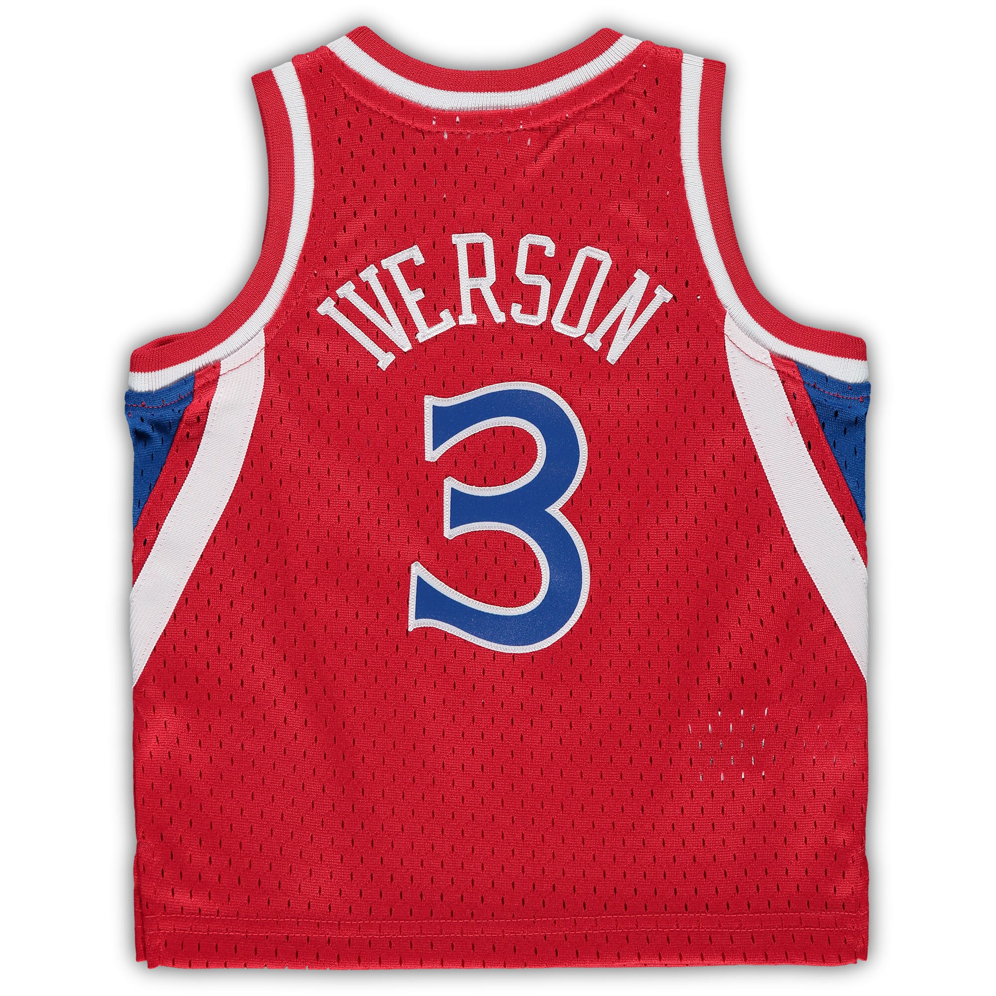 Allen Iverson Philadelphia 76ers Mitchell & Ness Infant 1996/97 Hardwood Classics Retired Player Jersey - Red - vstockx