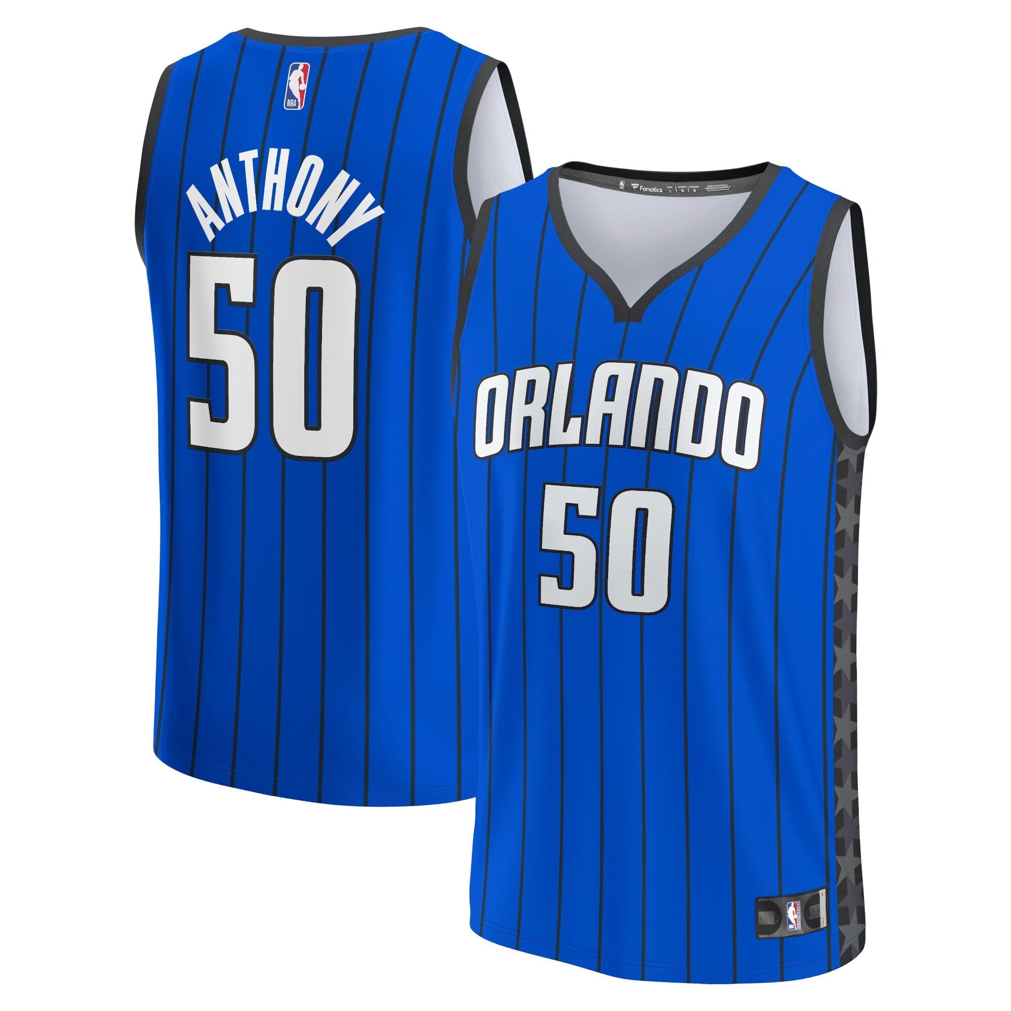 Youth Fanatics Branded Cole Anthony Royal Orlando Magic Fast Break Player Jersey - Statement Edition - vstockx