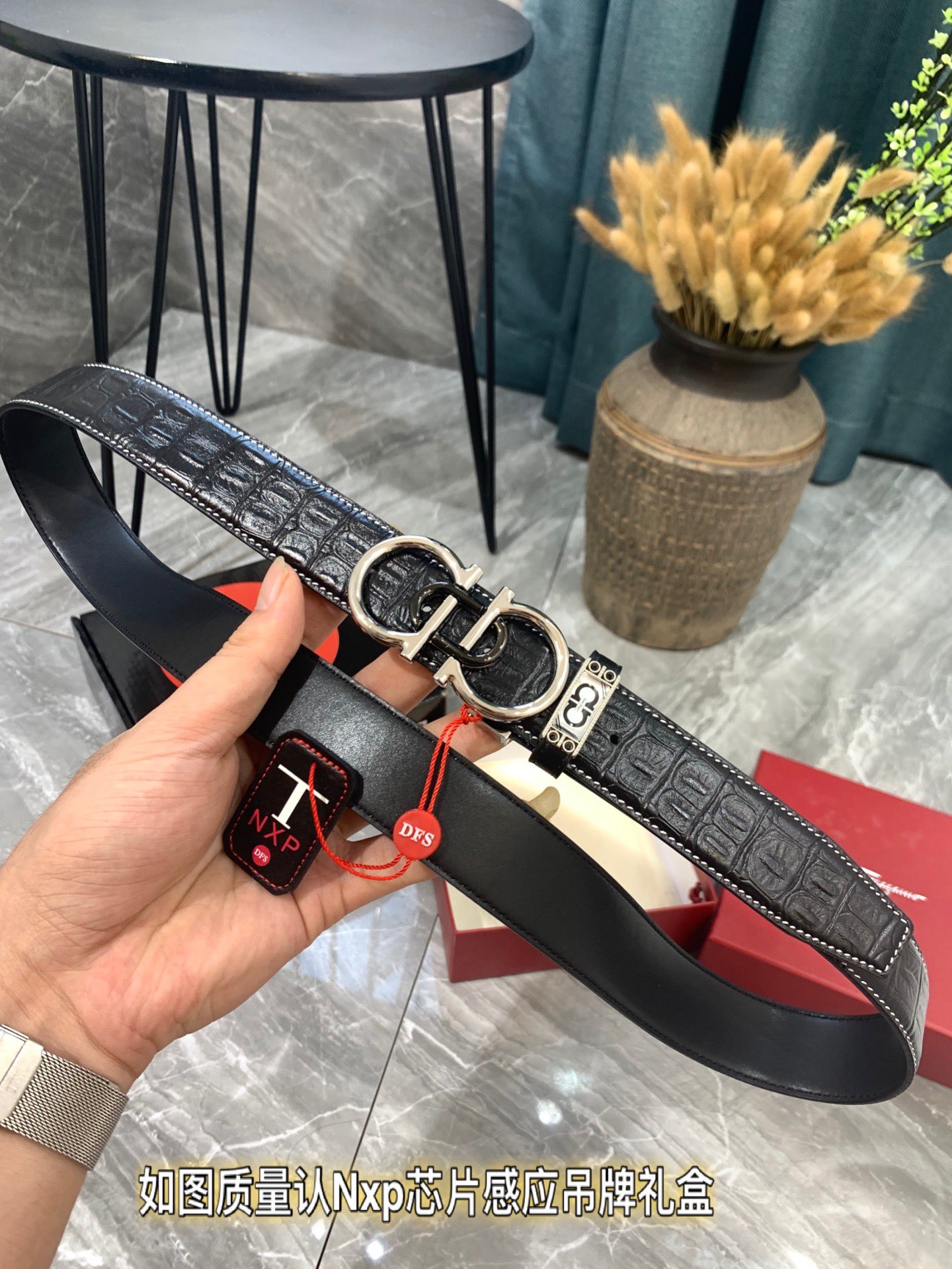 Streetwear Belt Ferragamo 319323 size:3.5cm - vstockx