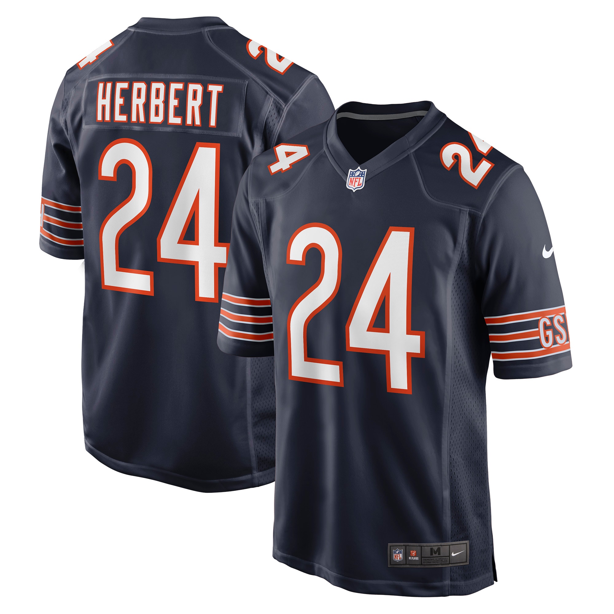 Khalil Herbert Chicago Bears Nike Game Jersey - Navy - vstockx