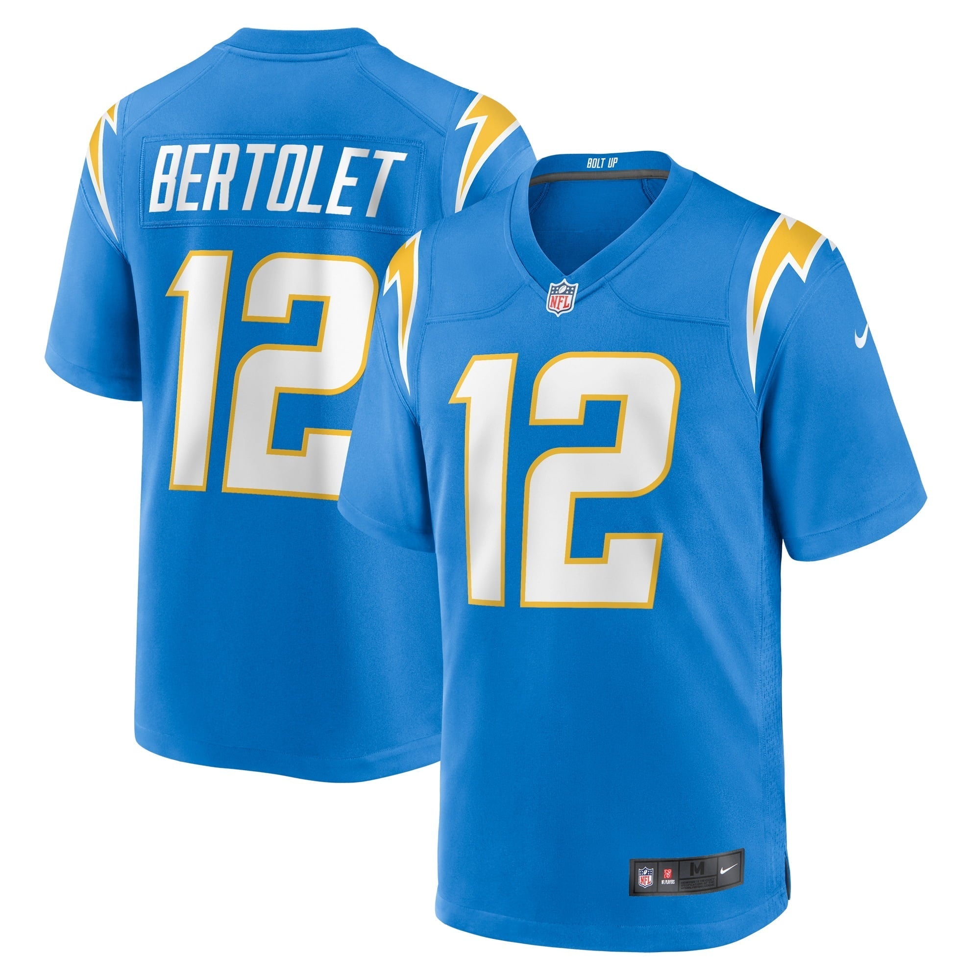 Men's Nike Taylor Bertolet Powder Blue Los Angeles Chargers Home Game Player Jersey - vstockx