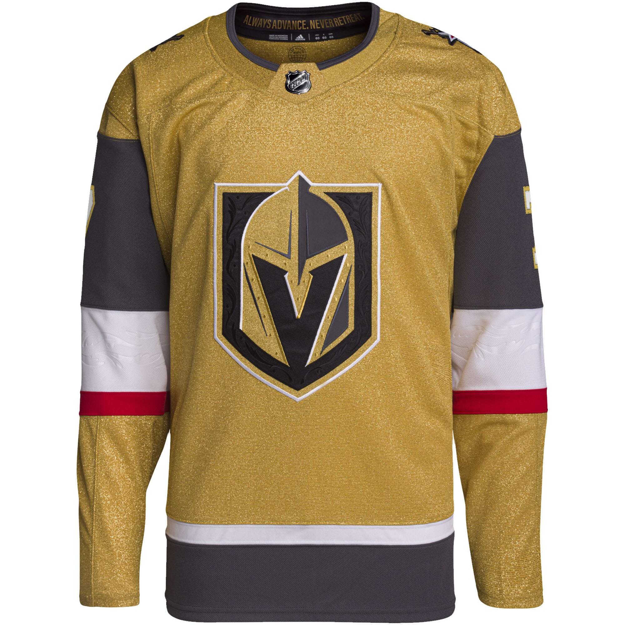 Alex Pietrangelo Vegas Golden Knights adidas Home Primegreen Authentic Pro Player Jersey - Gold - vstockx