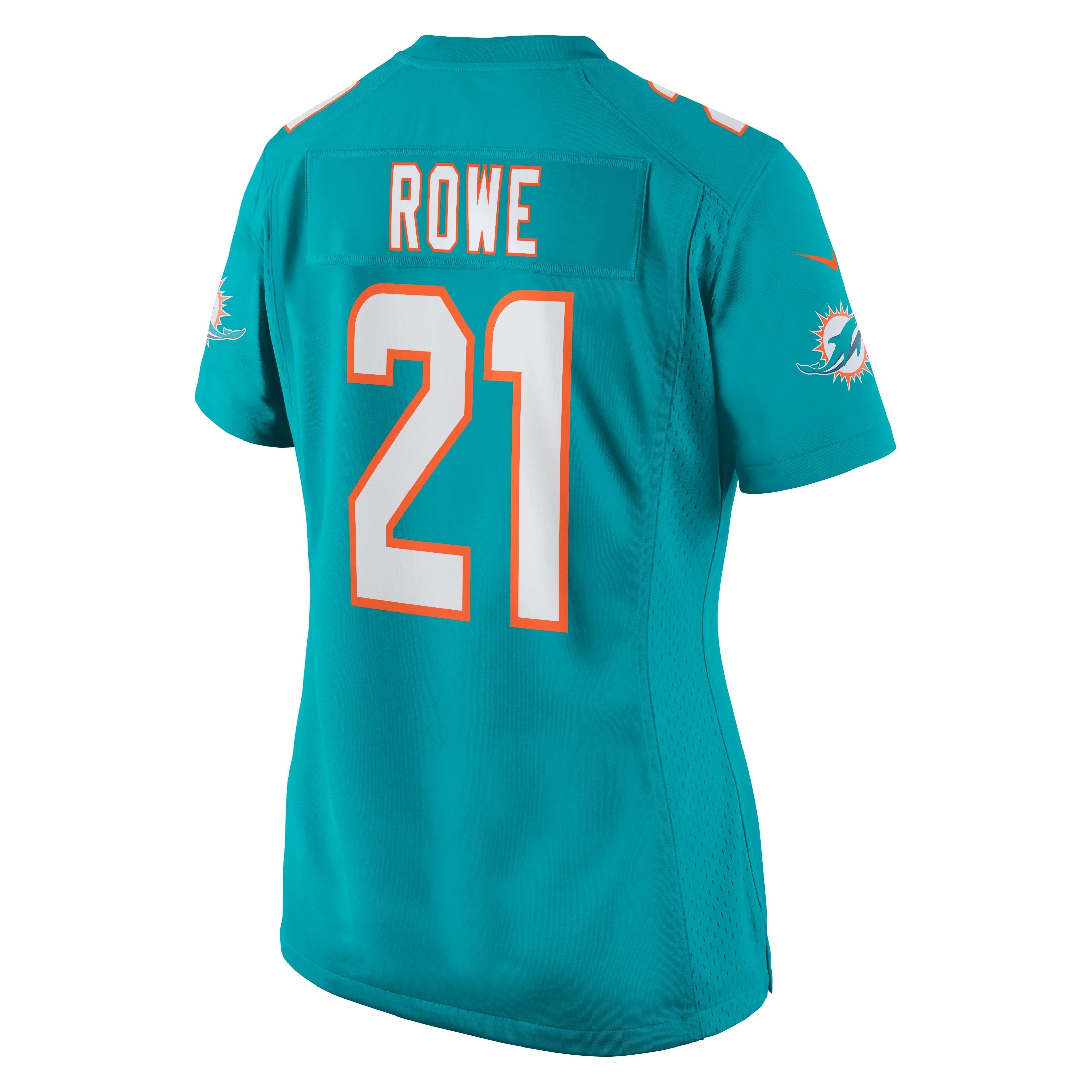 Women's Nike Eric Rowe Aqua Miami Dolphins Game Jersey - vstockx