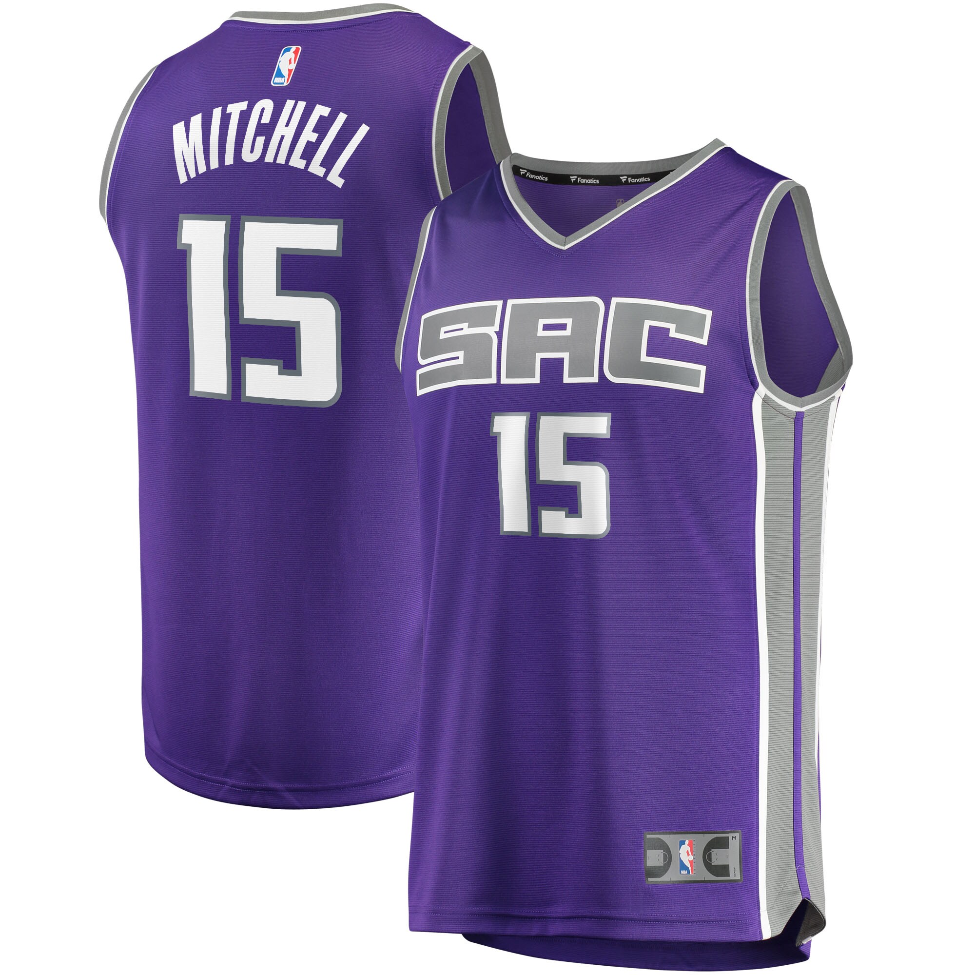 Davion Mitchell Sacramento Kings Fanatics Branded 2021/22 Fast Break Replica Jersey - Icon Edition - Purple - vstockx