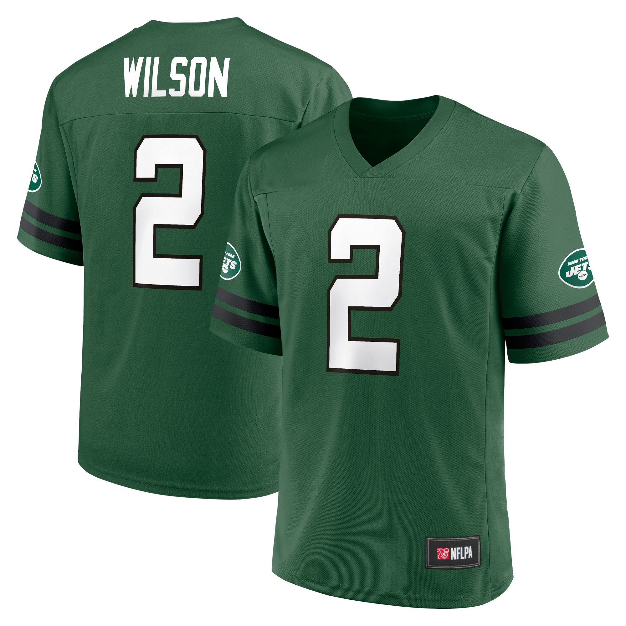 Men's Zach Wilson Green New York Jets Replica Player Jersey - vstockx