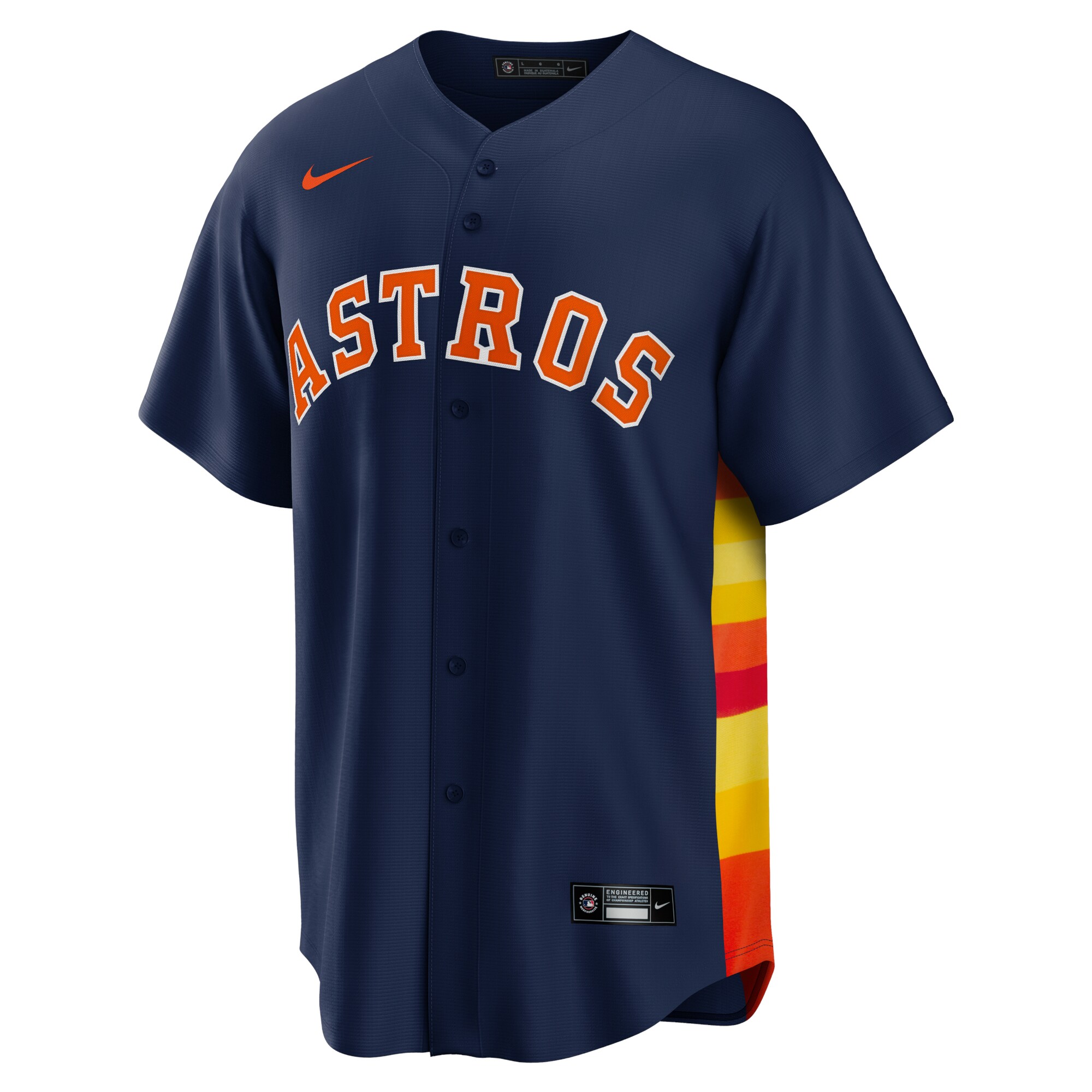 Houston Astros Nike Alternate Replica Team Jersey - Navy - vstockx