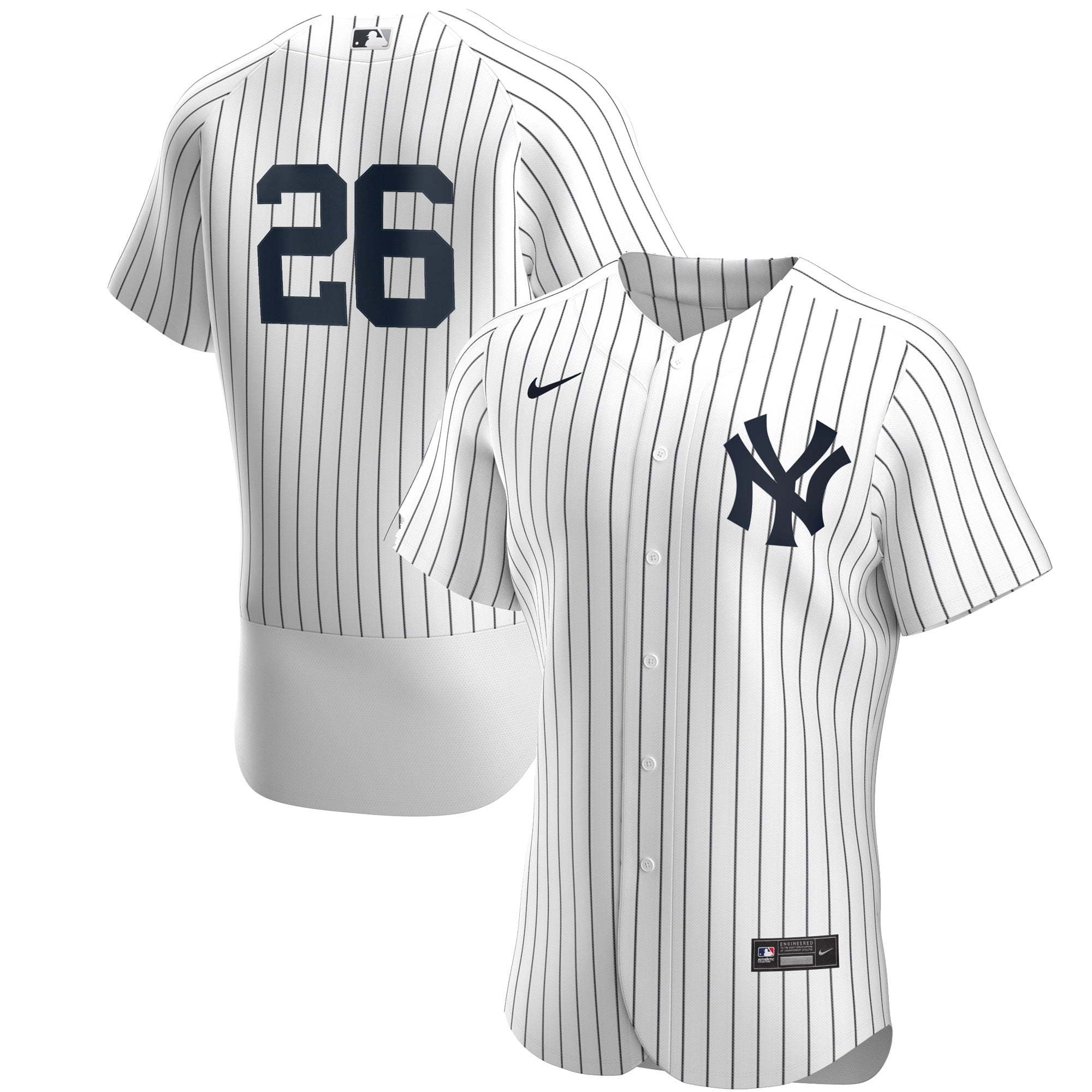 Men's Nike DJ LeMahieu White/Navy New York Yankees Home Authentic Player Jersey - vstockx