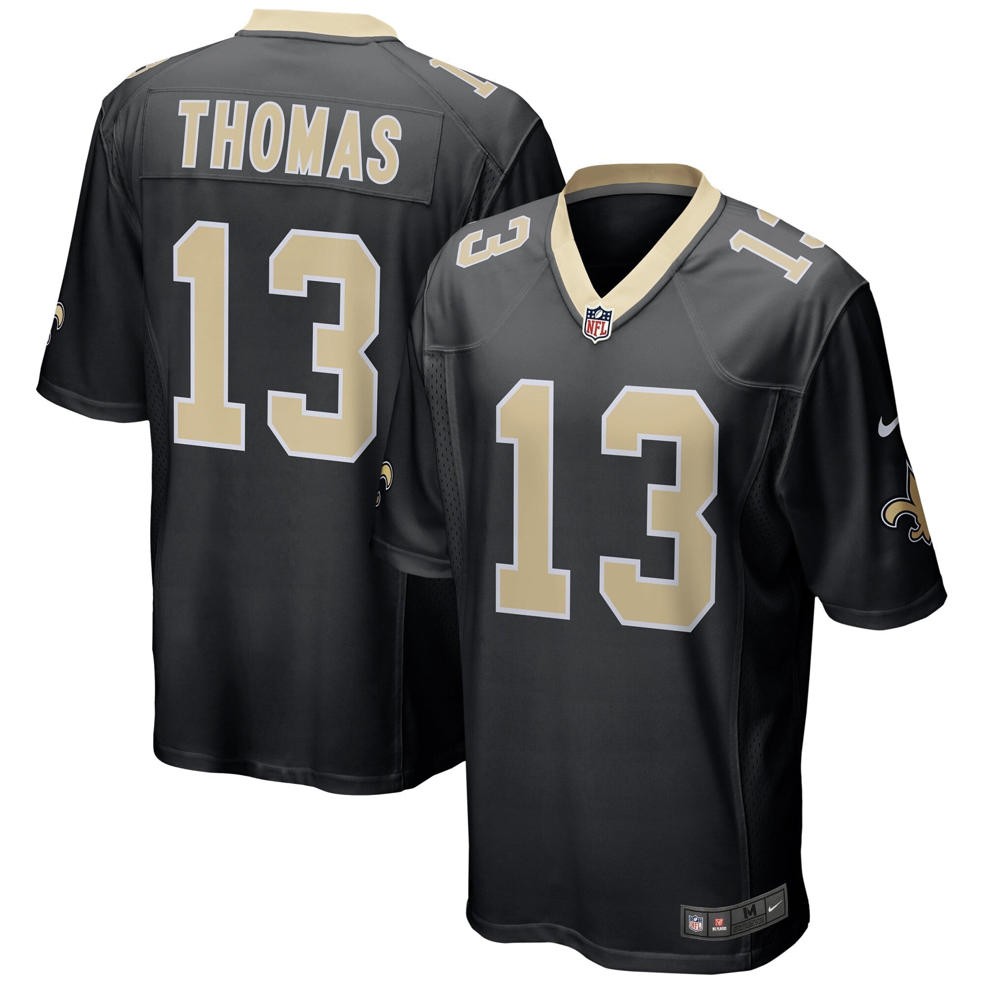 Men's Nike Michael Thomas Black New Orleans Saints Team Color Game Jersey - vstockx