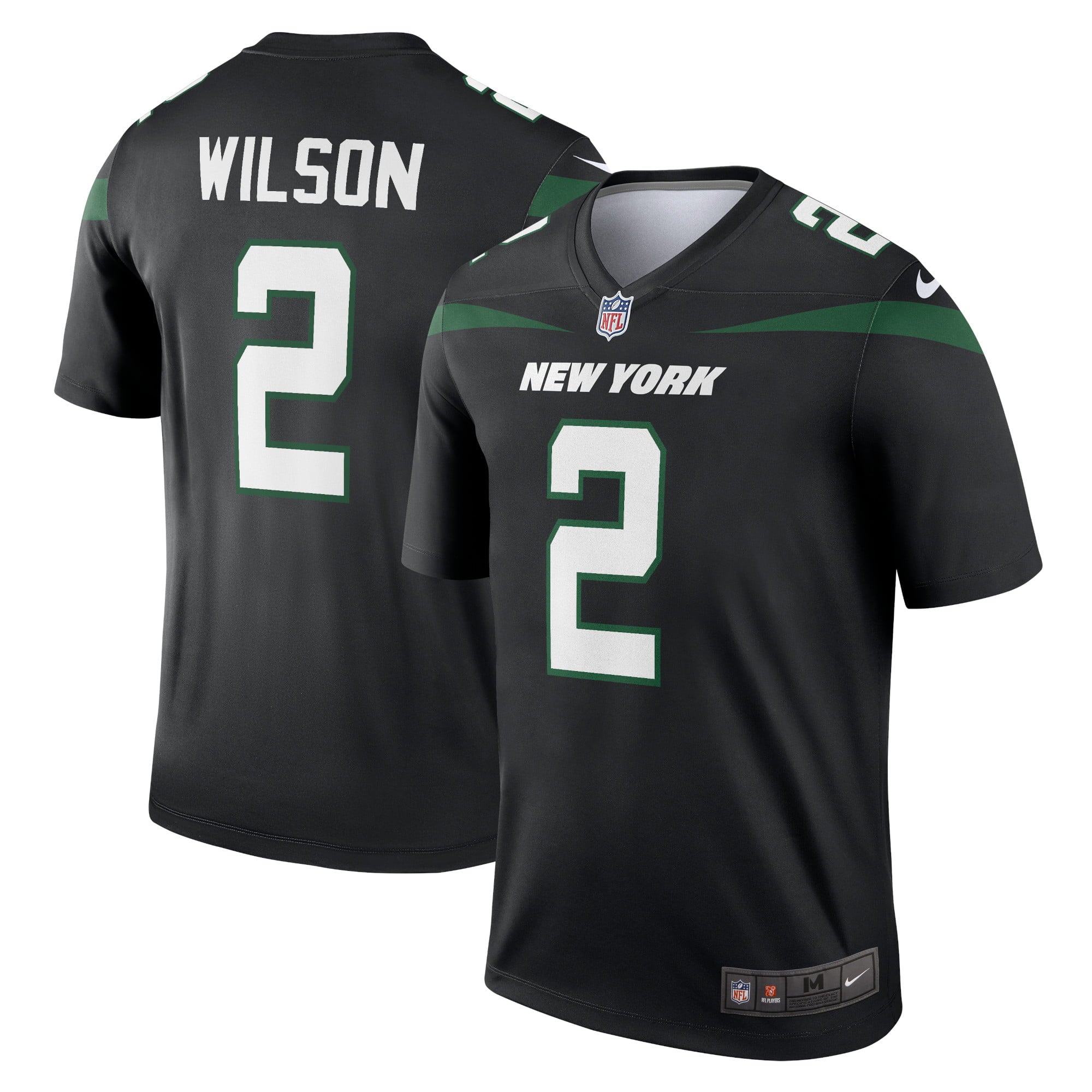 Men's Nike Zach Wilson Black New York Jets Legend Jersey - vstockx