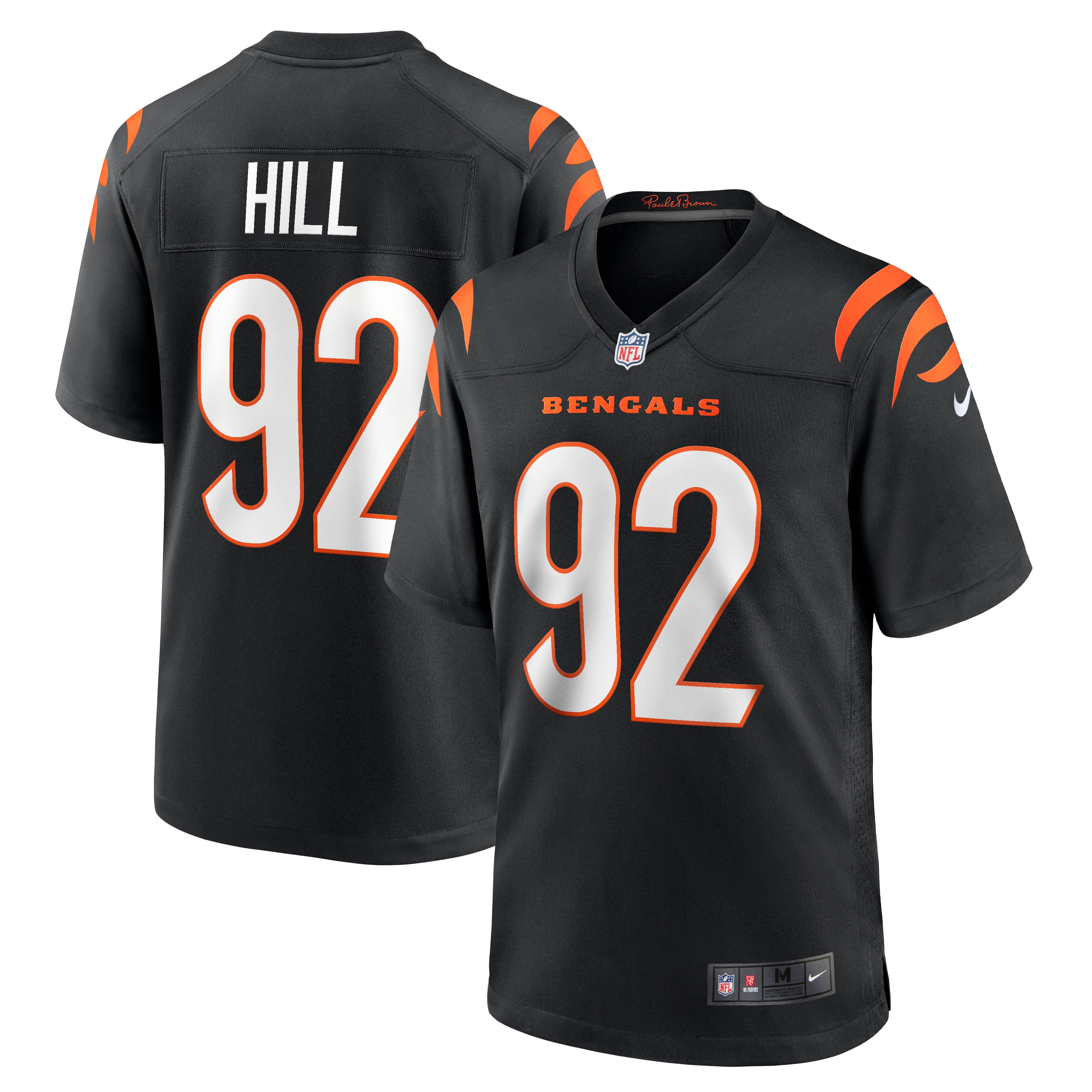 B.J. Hill Cincinnati Bengals Nike Game Jersey - Black - vstockx