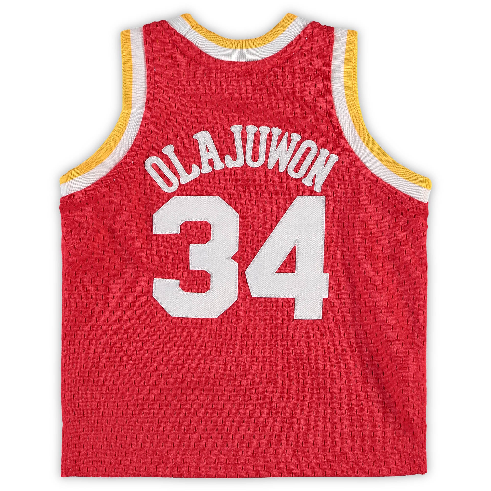 Hakeem Olajuwon Houston Rockets Mitchell & Ness Infant 1993/94 Hardwood Classics Retired Player Jersey - Red - vstockx