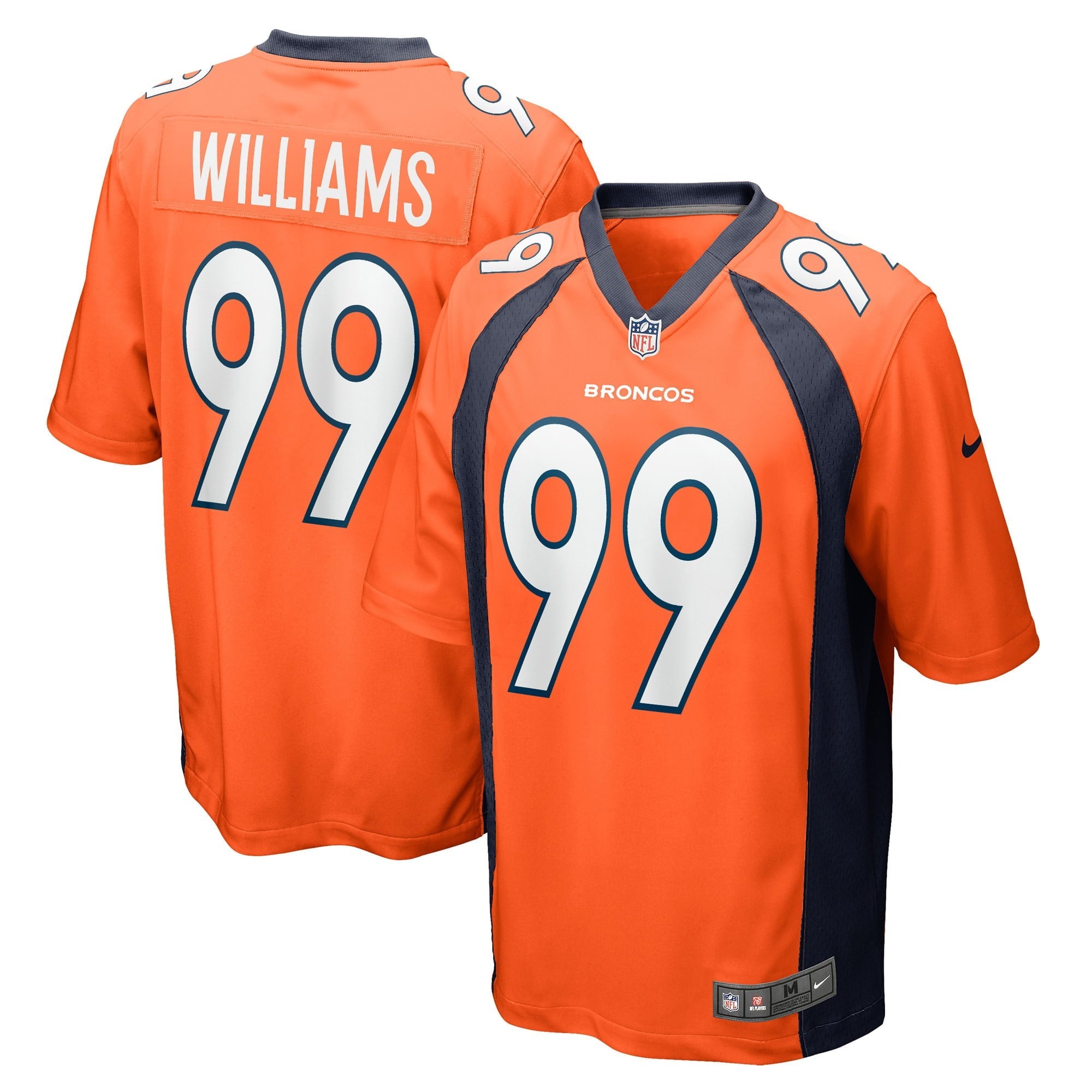 Men's Nike DeShawn Williams Orange Denver Broncos Game Player Jersey - vstockx